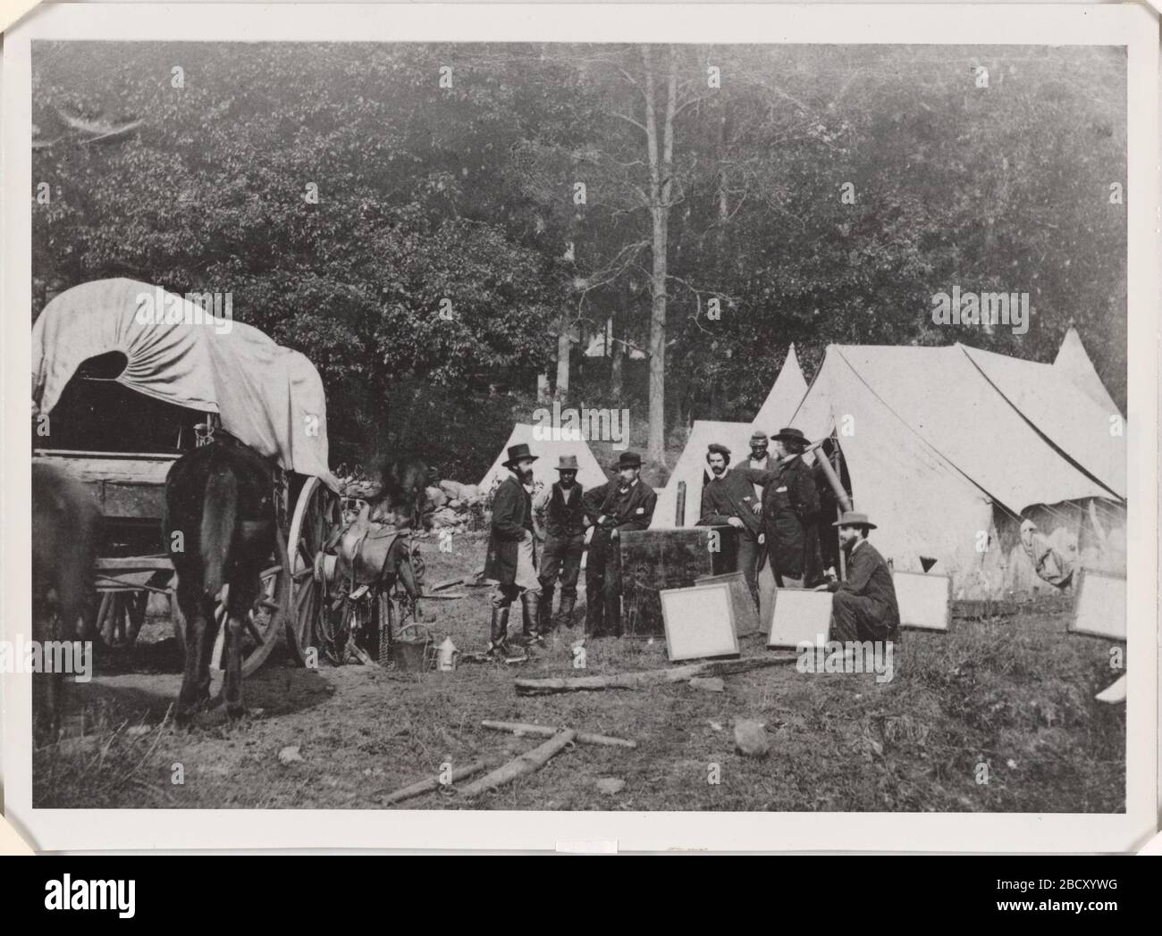 Mathew Brady Silas Holmes H Hodges e T Whitney e David Woodbury. S/NPG.2007.34 Foto Stock Mathew Brady Silas Holmes H Hodges e T Whitney e David Woodbury. S/NPG.2007.34 Foto Stock