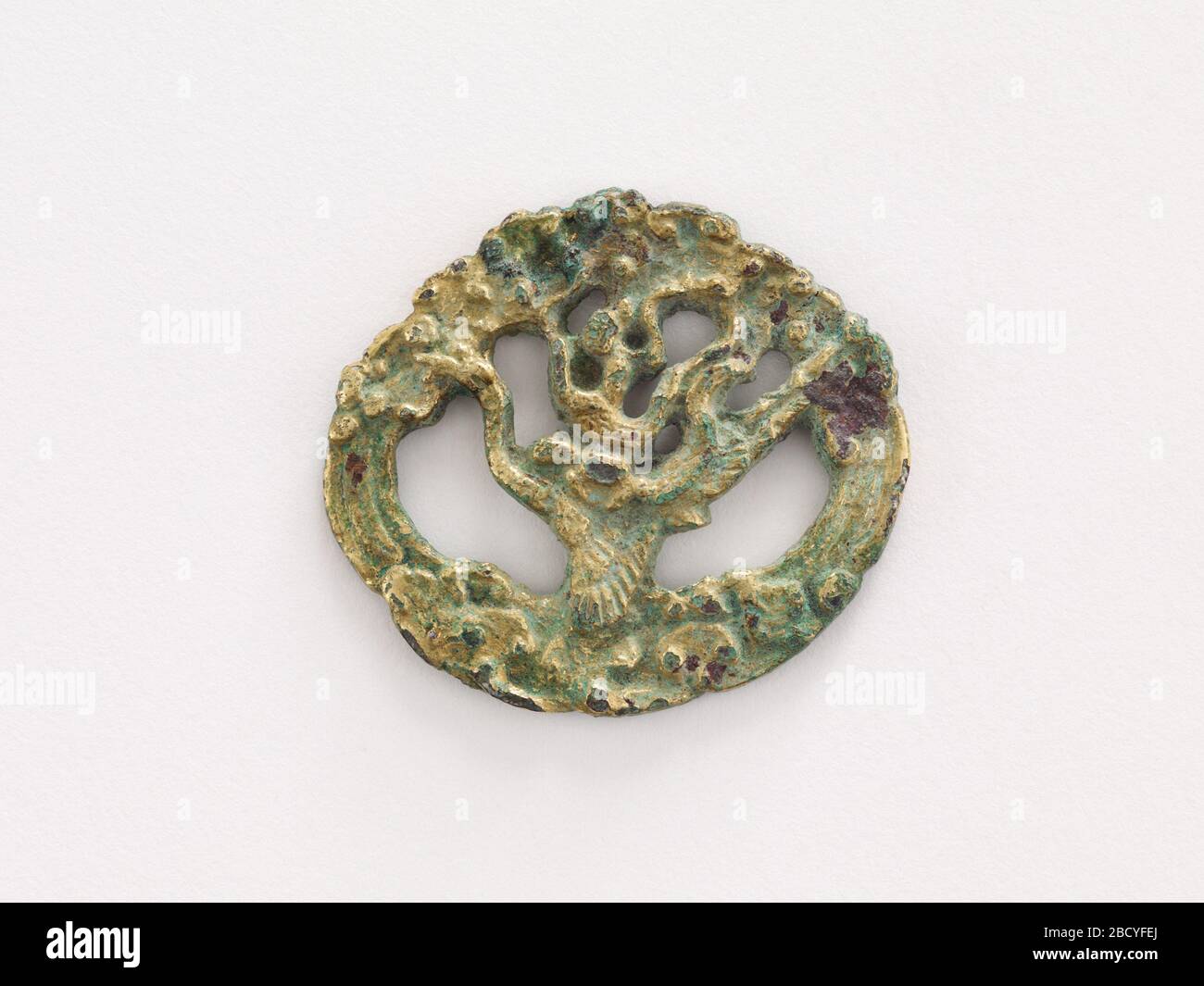 Gru immortale ornamentale e nubi si accoppiano con F1916725. Yamanaka e Co. (C.L. F1916.475 Foto Stock