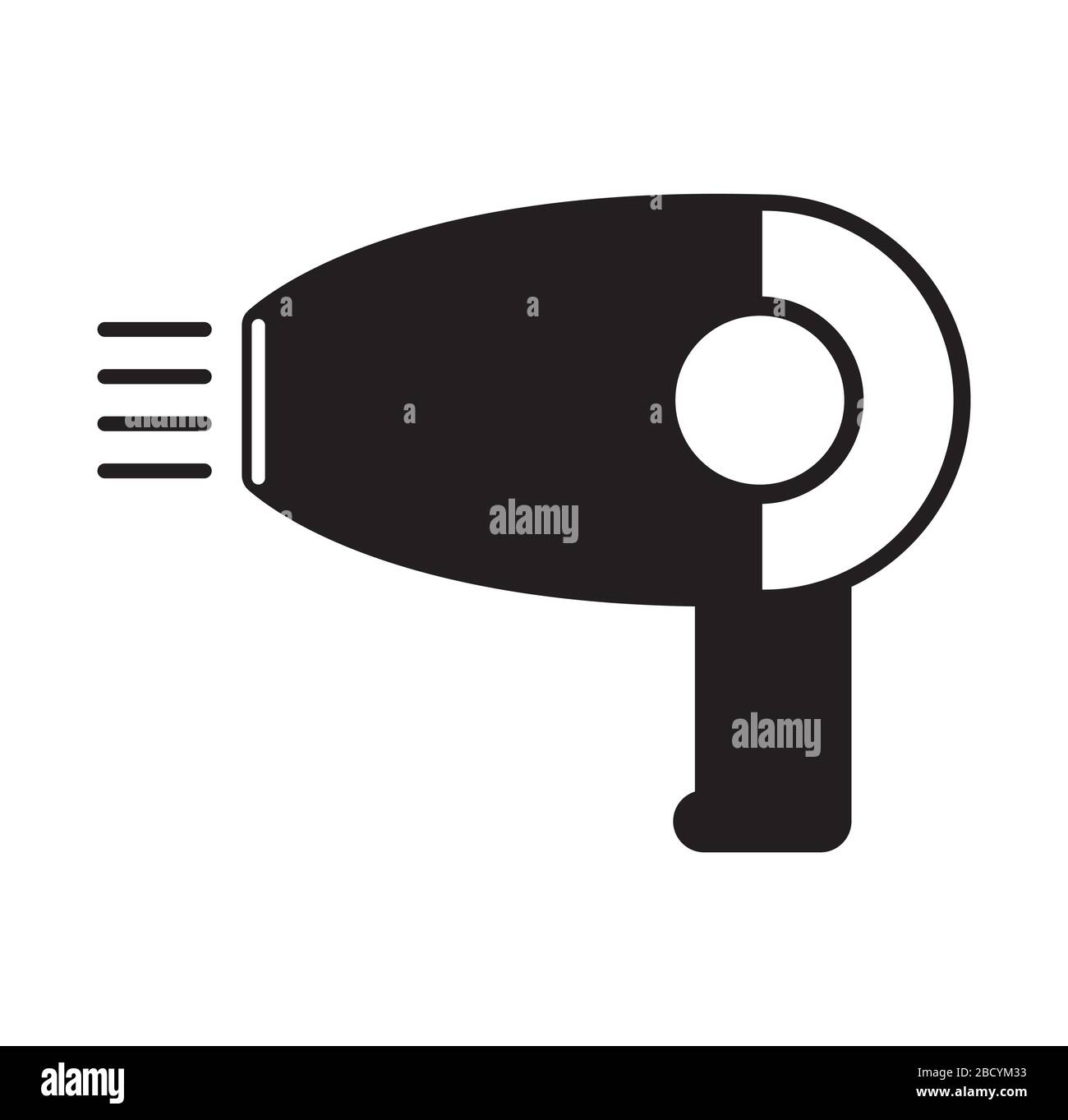 Asciugacapelli icona Illustrazione Vettoriale