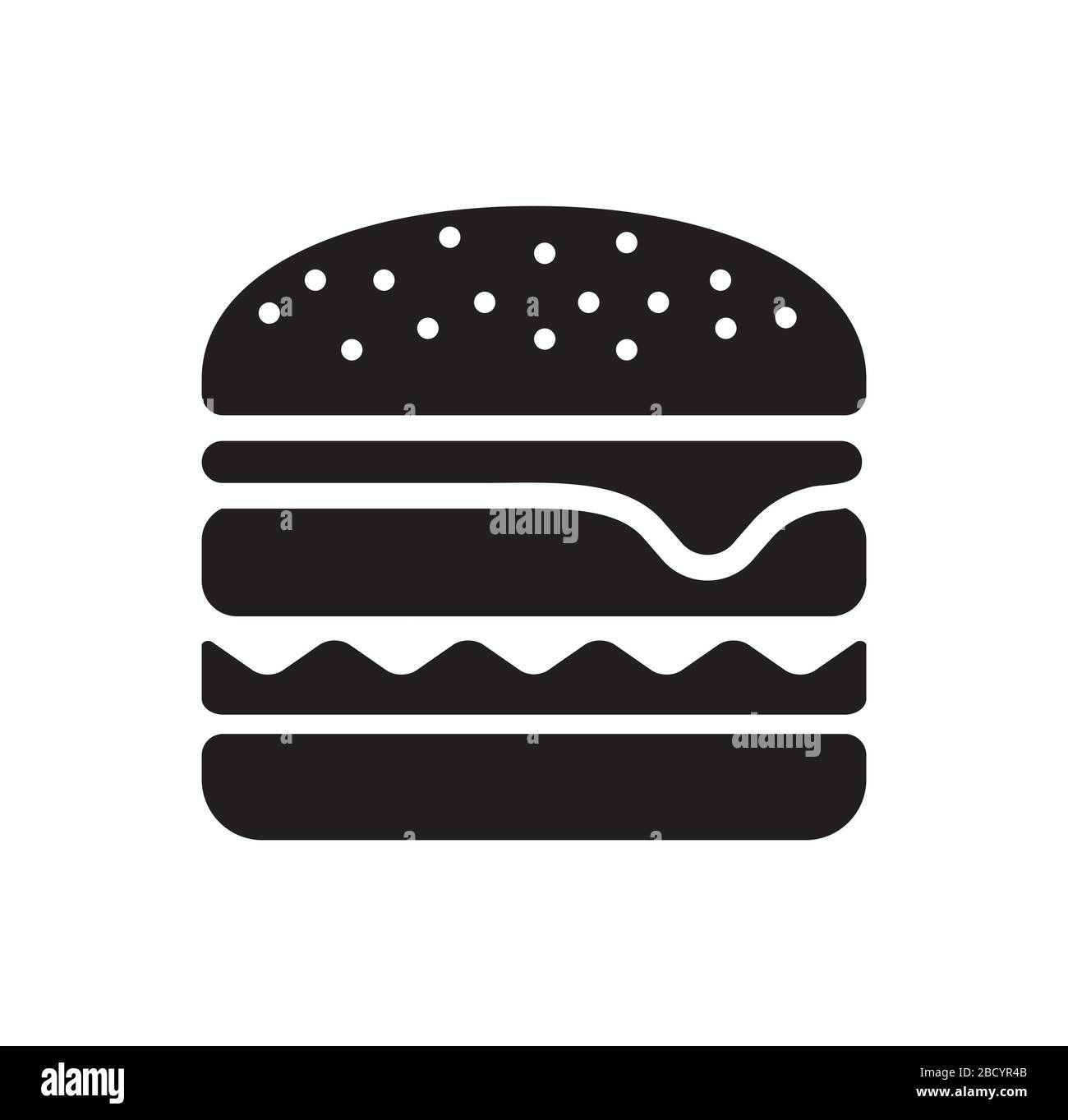 icona hamburger / cibo spazzatura Illustrazione Vettoriale
