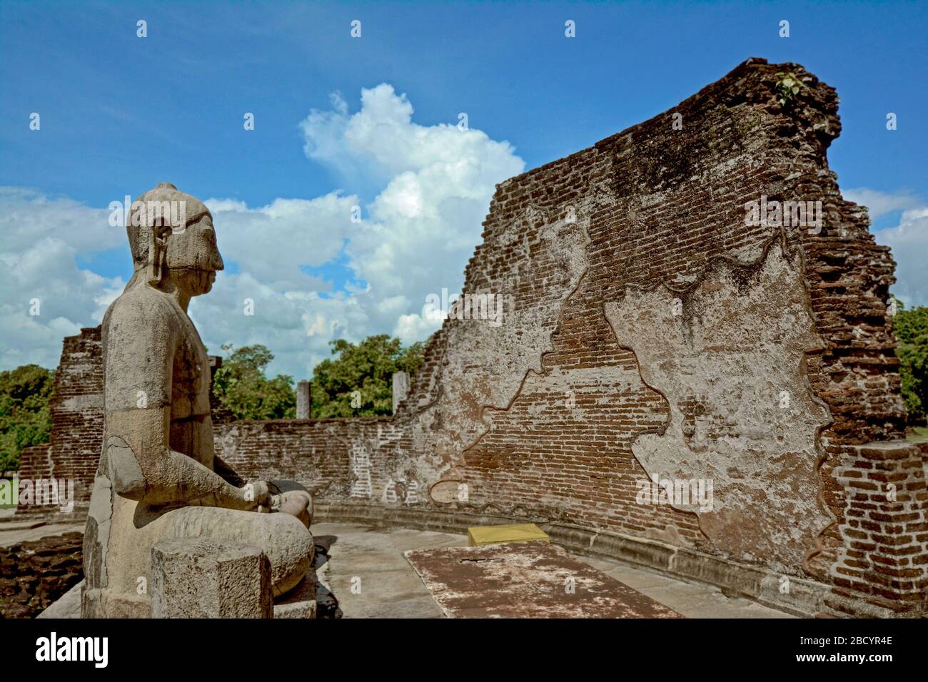 Rovine di Polonnaruwa, Sri Lanka. Polonnaruwa è il secondo più antico dei regni dello Sri Lanka Foto Stock