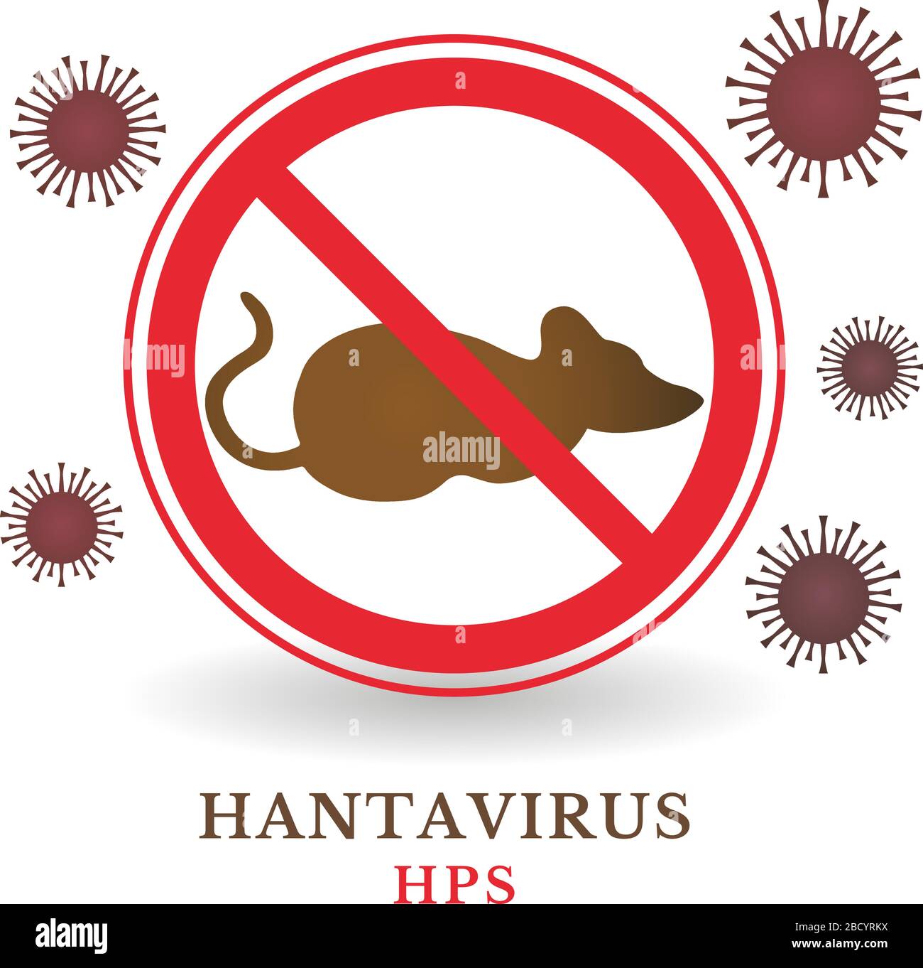 Fermare l'hantavirus. Silhouette di un ratto attraversata da un cerchio rosso. Modello astratto di nuovo hantavirus. Concetto medico. Illustrazione Vettoriale Fermare l'hantavirus. Silhouette di un ratto attraversata da un cerchio rosso. Modello astratto di nuovo hantavirus. Concetto medico. Illustrazione Vettoriale
