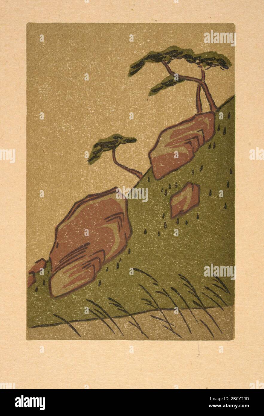 Ipswich Stampa schema colori da Hiroshige n. 1. Foto Stock