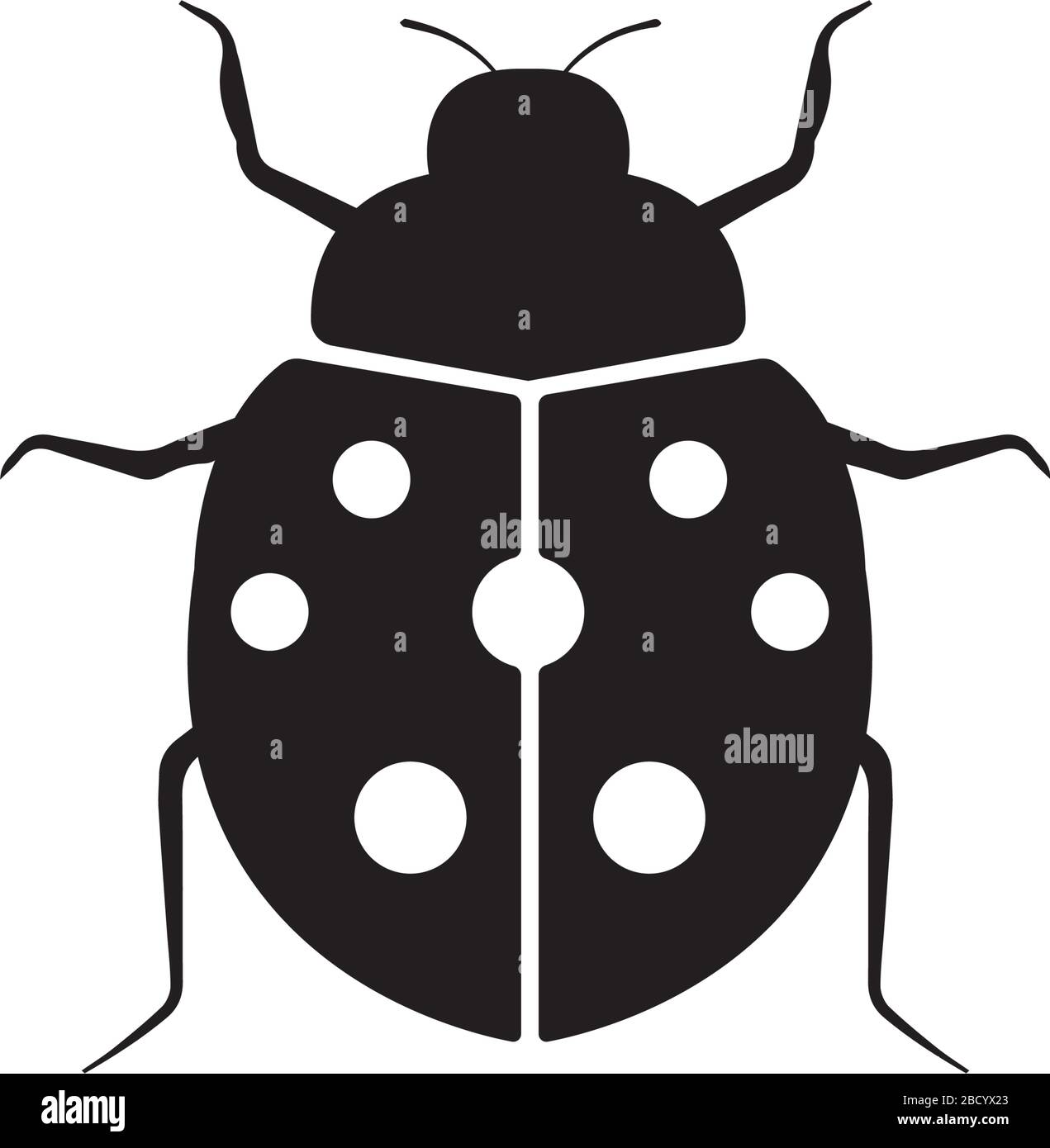 icona ladybird / ladybug / insetto Illustrazione Vettoriale