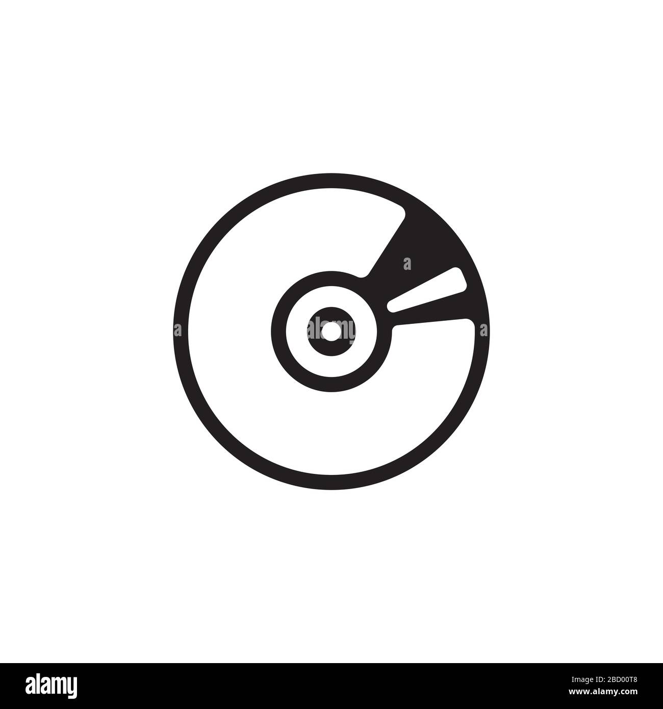 Icona CD, DVD , supporti Illustrazione Vettoriale