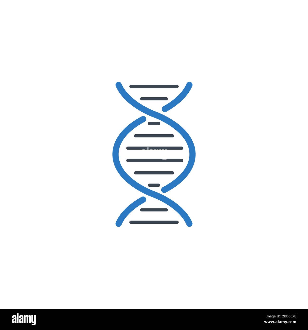 Icona glifo vettoriale correlato al DNA. Illustrazione Vettoriale