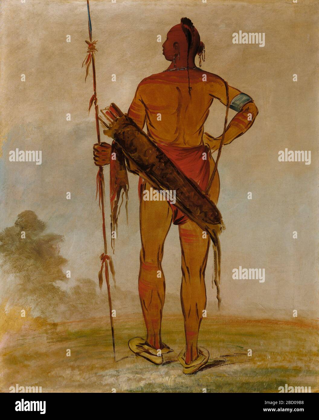 Pahsha White Hair il più giovane un capo della banda. "I capelli bianchi sono un altro illustre capo degli Osage; e alcuni gli hanno assegnato il titolo di Capo Capo; ma nei sentimenti gelosi di rivalità che hanno da tempo agitato questa tribù, e alcune volte, anche messo in pericolo la sua pace, credo che sia stato generalmente concordato che Foto Stock