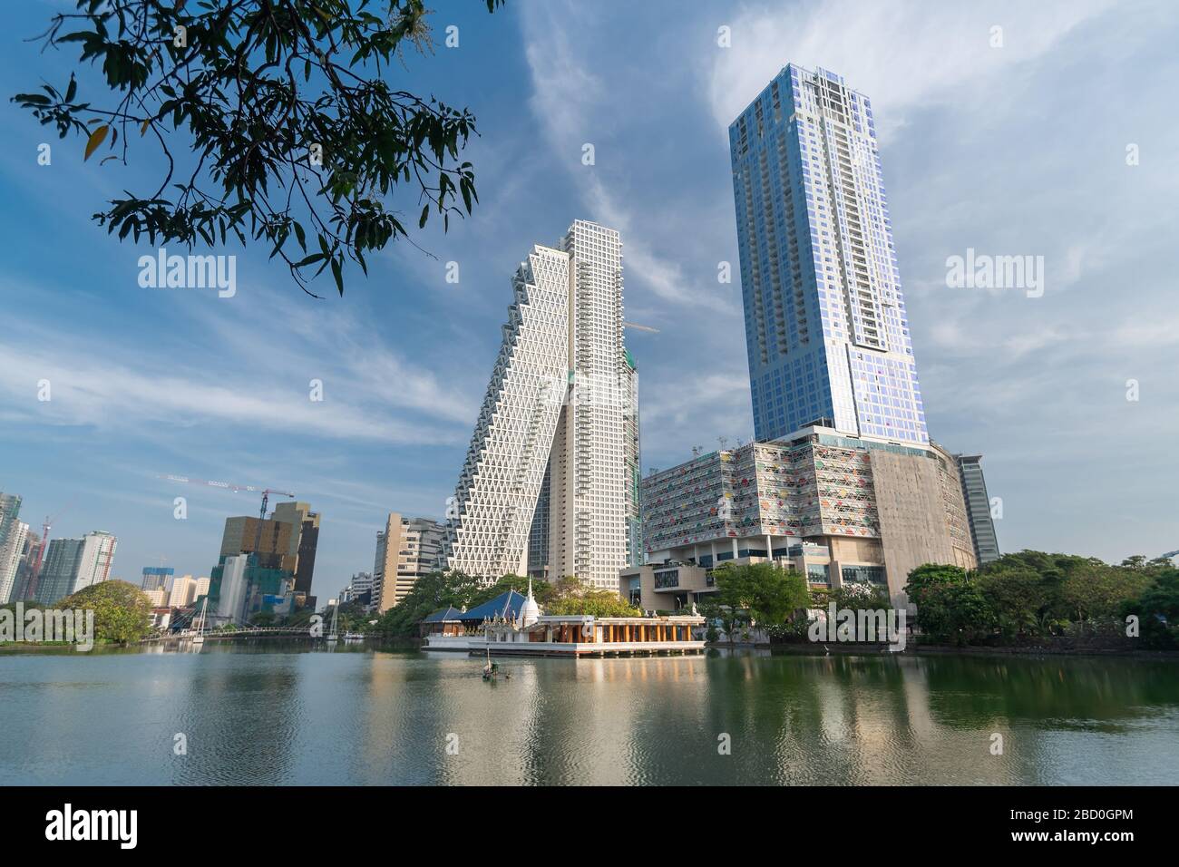 Splendidi edifici della città di Colombo e skyline dello Sri Lanka Foto Stock