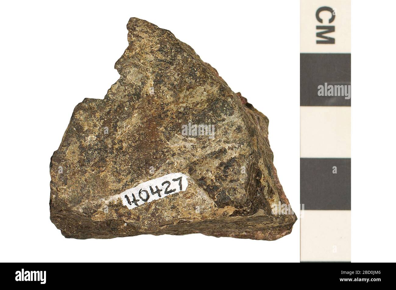 Silicato minerale Pyroxmangite. EO 040427 Silicate Mineral Pyroxmangite 002.jpg Foto Stock