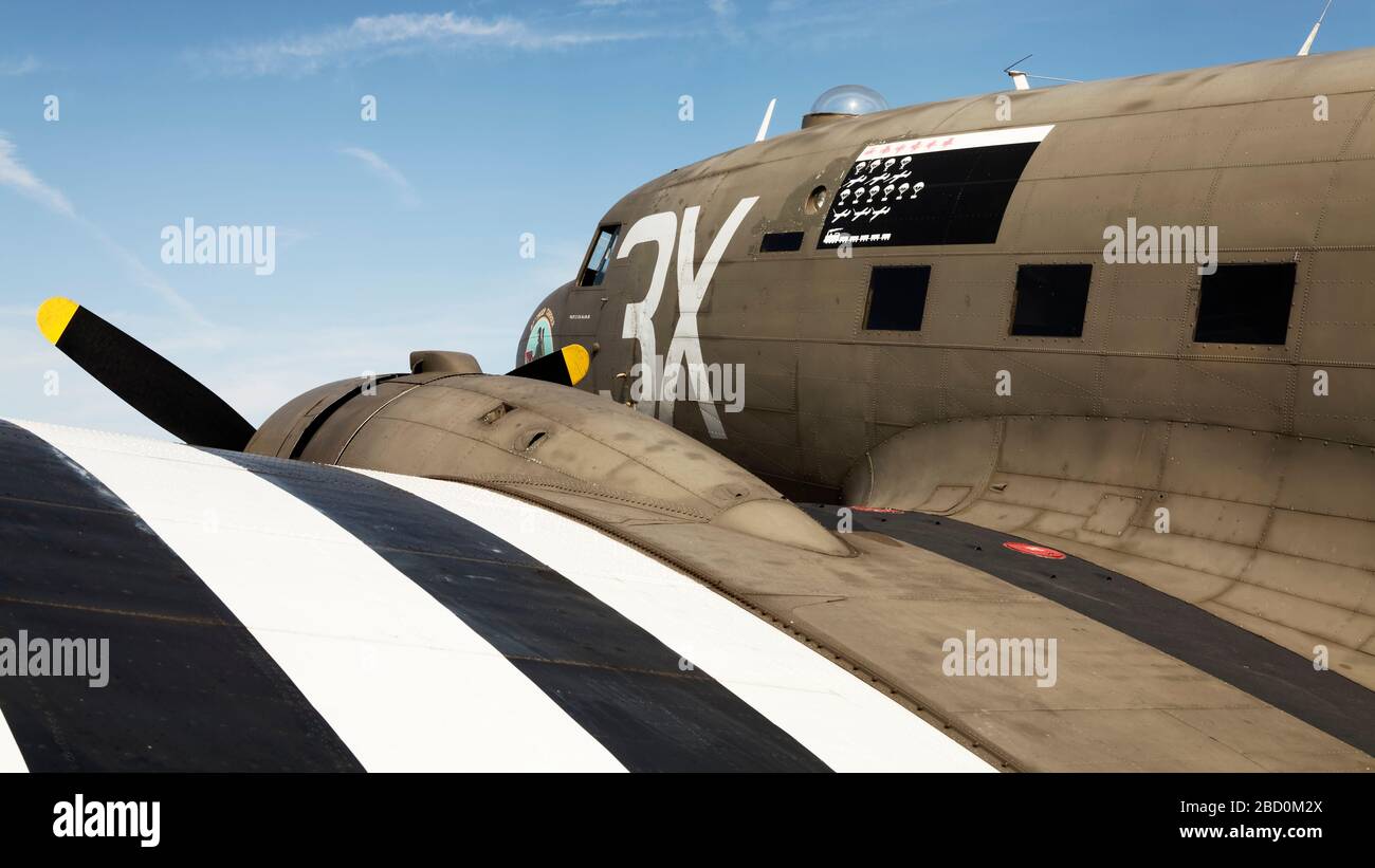 C-47 D-Day invasione Foto Stock