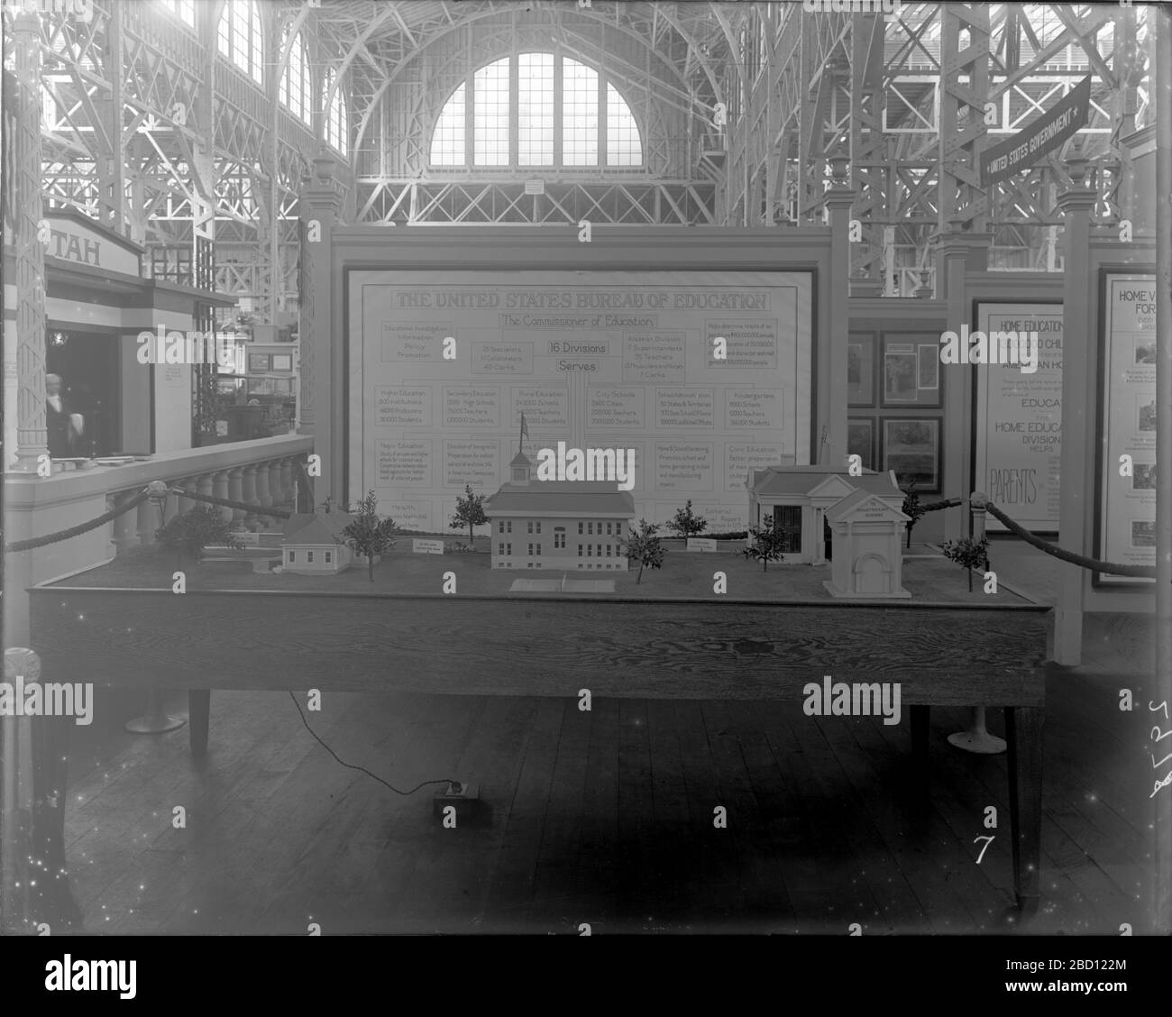 PanamaPacific International Exposition 1915. Nota anche come 2978.Vedi anche unità record 95, Box 63, Folder 3.Bureau of Education mostra presso la Panama-Pacific International Exposition, San Francisco, California.Smithsonian Institution Archives, ACC. 11-006, riquadro 006, N. immagine MAH-2978 Foto Stock