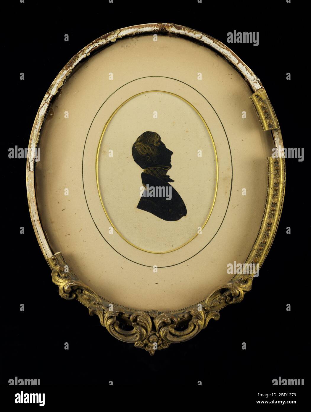 Silhouette di un uomo. Foto Stock