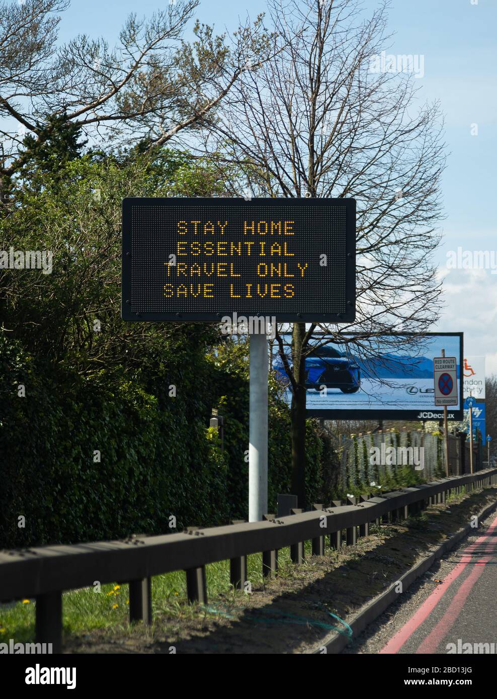 Coronavirus firma Londra Foto Stock