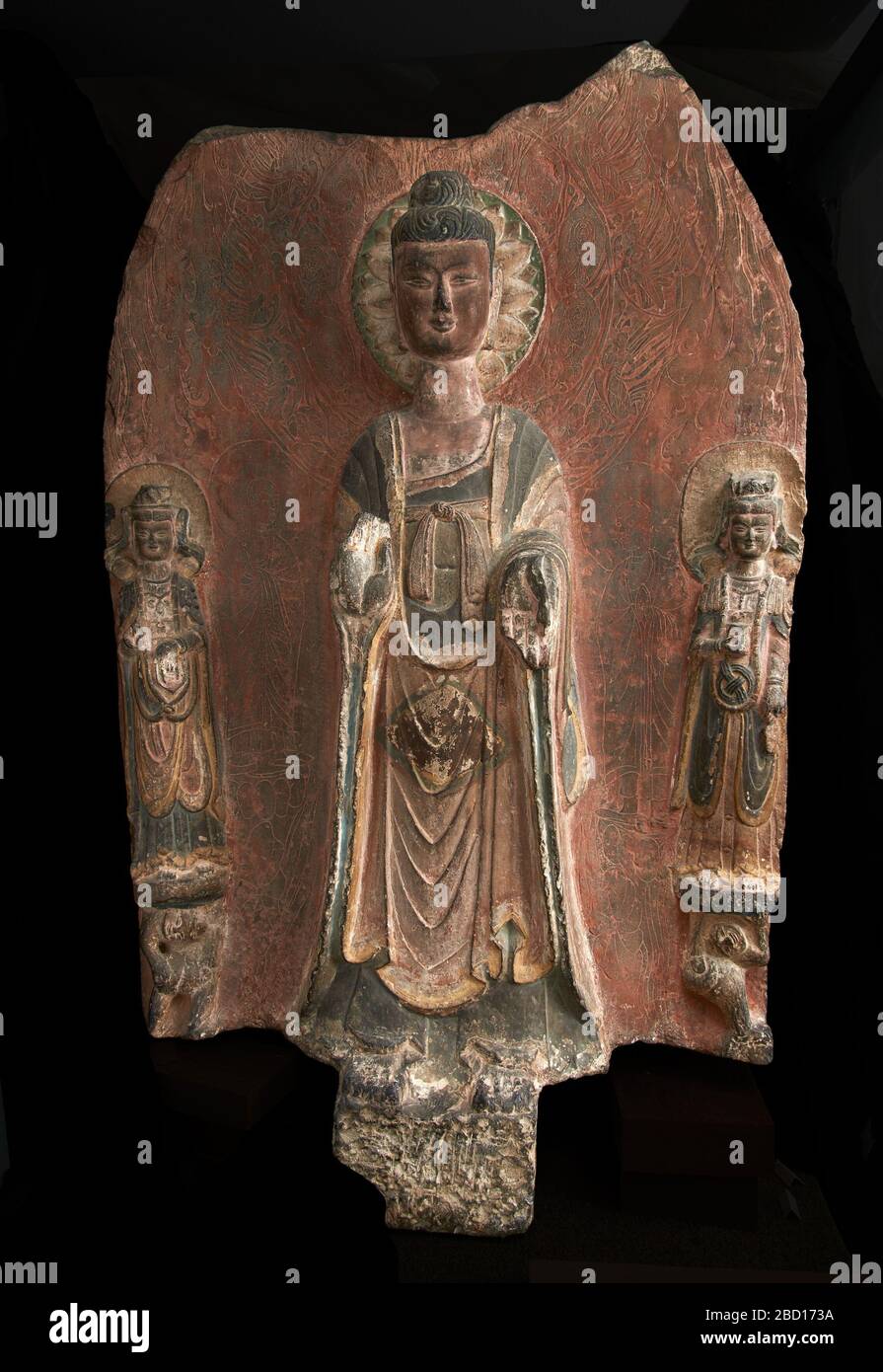 Tavoletta buddista il Buddha Gautama Sakyamuni Shihchia e divinità relative. Dikran Garabed Kelekian (1868 - 1951)Charles Lang Freer (1854-1919)to 1917Dikran G. Kelekian (1868-1951), Cairo, Egitto, Parigi, Francia, e New York a 1917 [1]dal 1917 al 19191919Charles Lang Freer (1854-1919), acquistato da Dikran G. F1917.411 Foto Stock