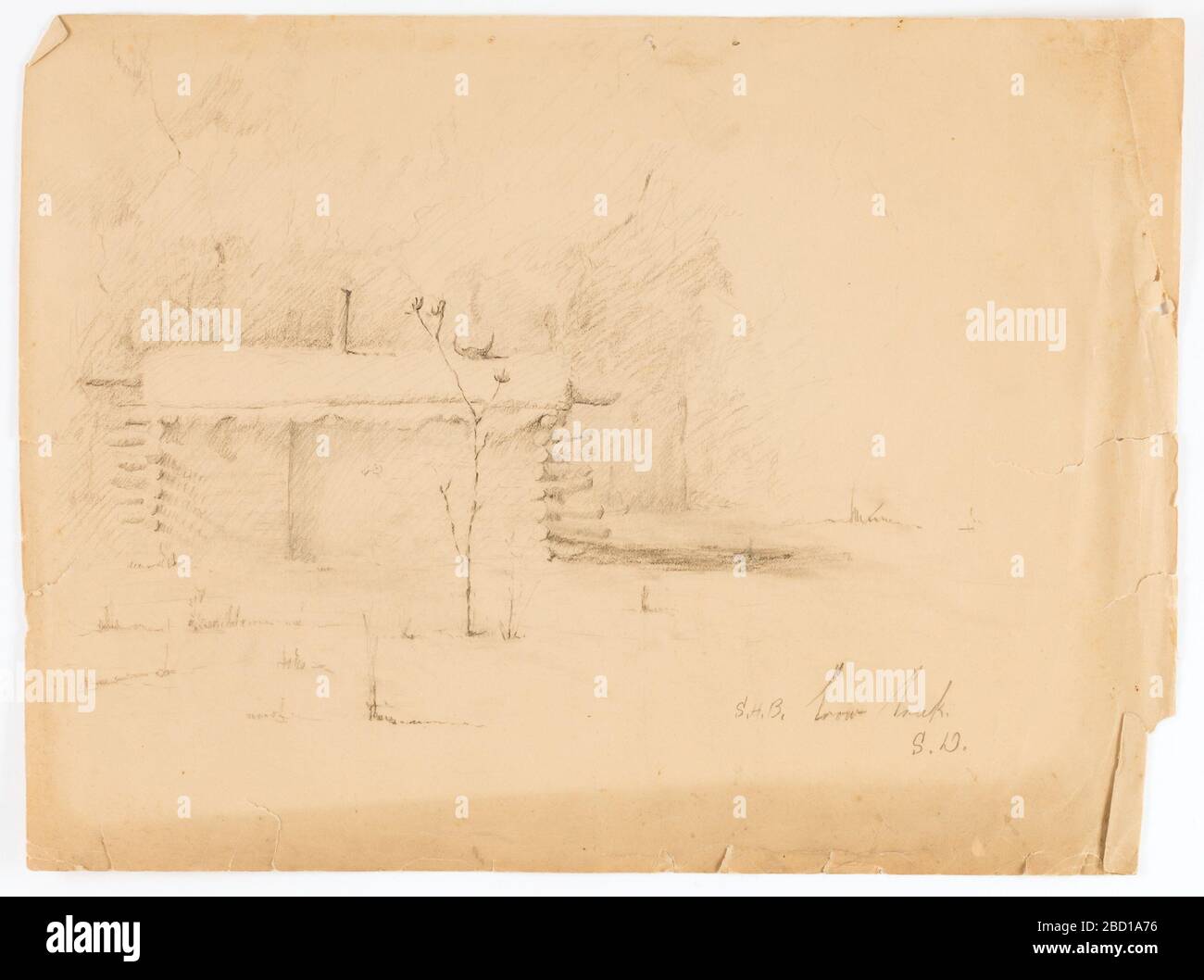 Crow Creek, South Dakota. Foto Stock