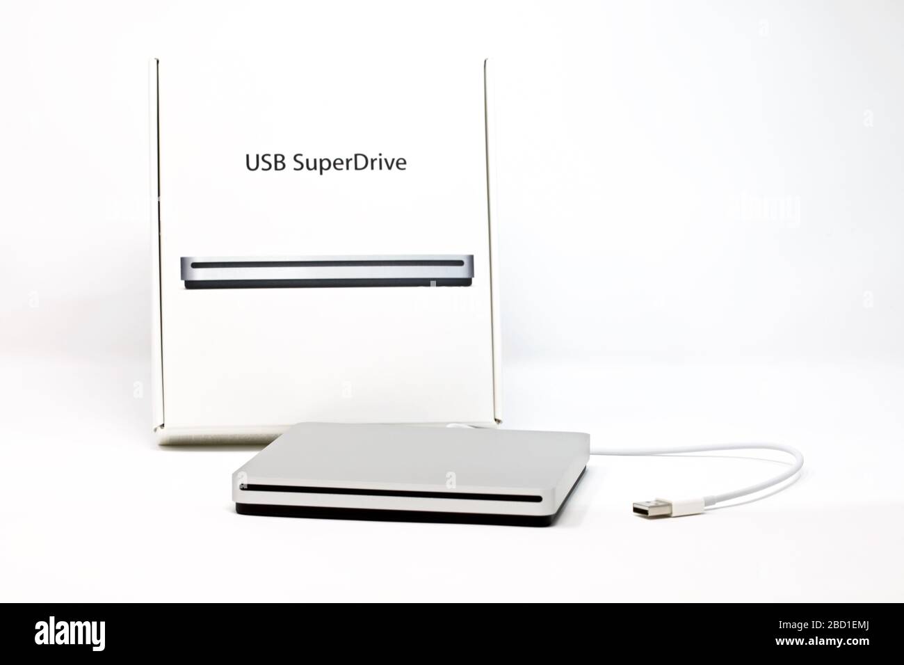 SuperDrive USB Apple Foto Stock