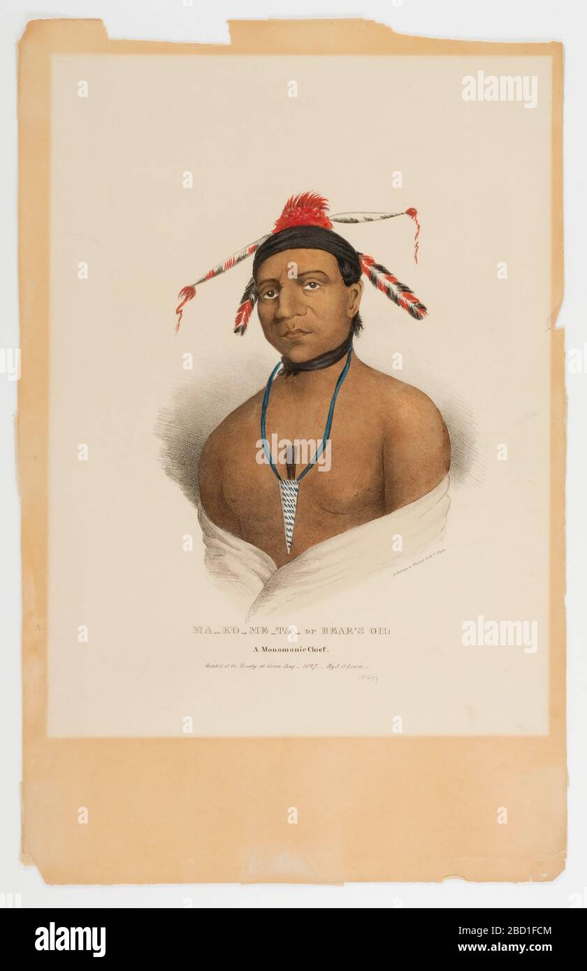 Bears Oil Menominee Chief. Foto Stock