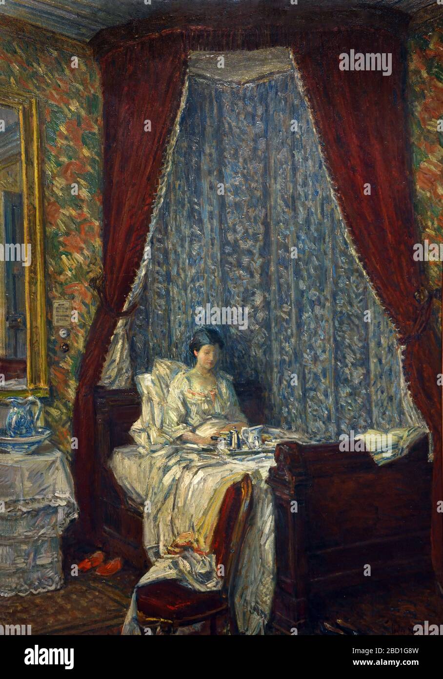 La colazione francese 1910 Childe Hassam 1859-1935 Stati Uniti d'America Foto Stock