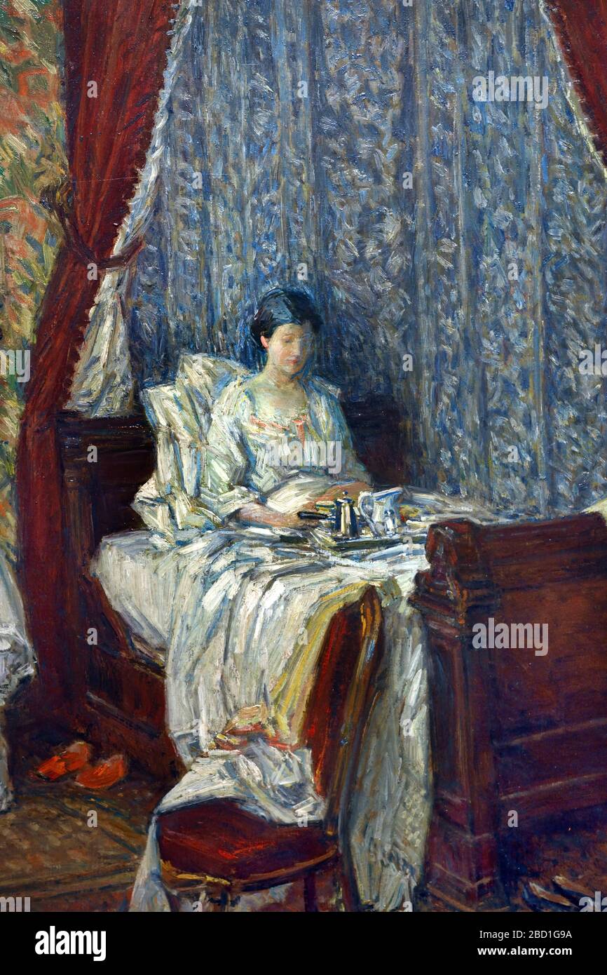 La colazione francese 1910 Childe Hassam 1859-1935 Stati Uniti d'America Foto Stock