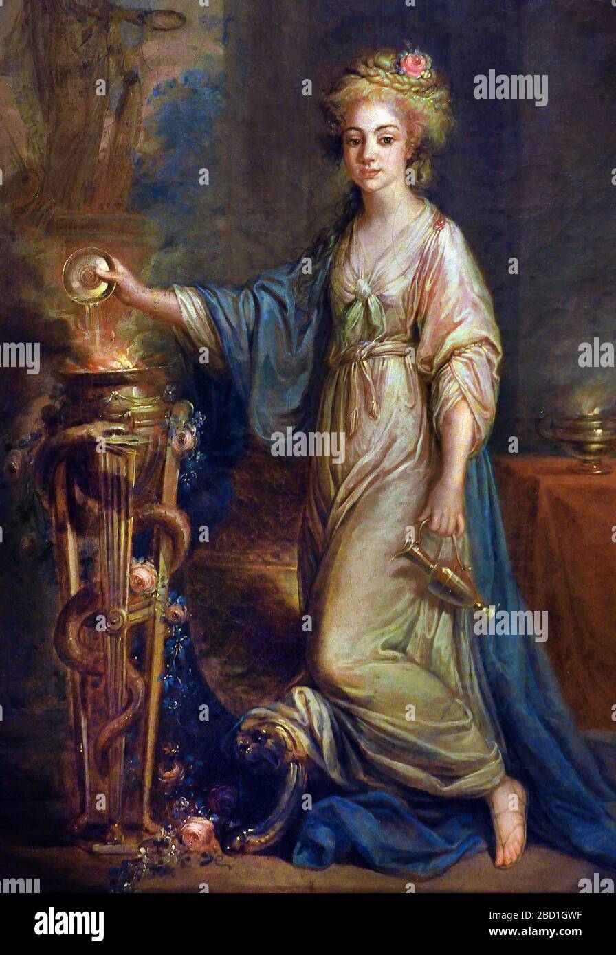 Ritratto di una Signora come Vergine Vestale 1780 Angelica Kauffmann 1741/1807 Germania tedesca Foto Stock