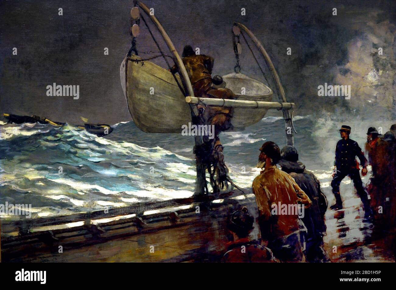 Signal of Distress 1890 Winslow Homer 1836-1910 Stati Uniti d'America Foto Stock
