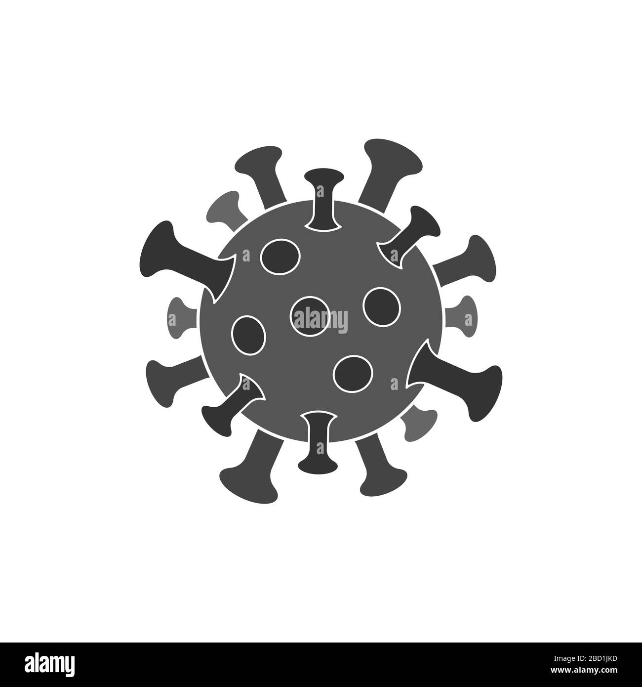 Icona del coronavirus, 2019-nCov nuovo concetto di coronavirus riposizionabile per l'epidemia asiatica di influenza e coronavirus influenza come casi pericolosi di influenza come un Illustrazione Vettoriale