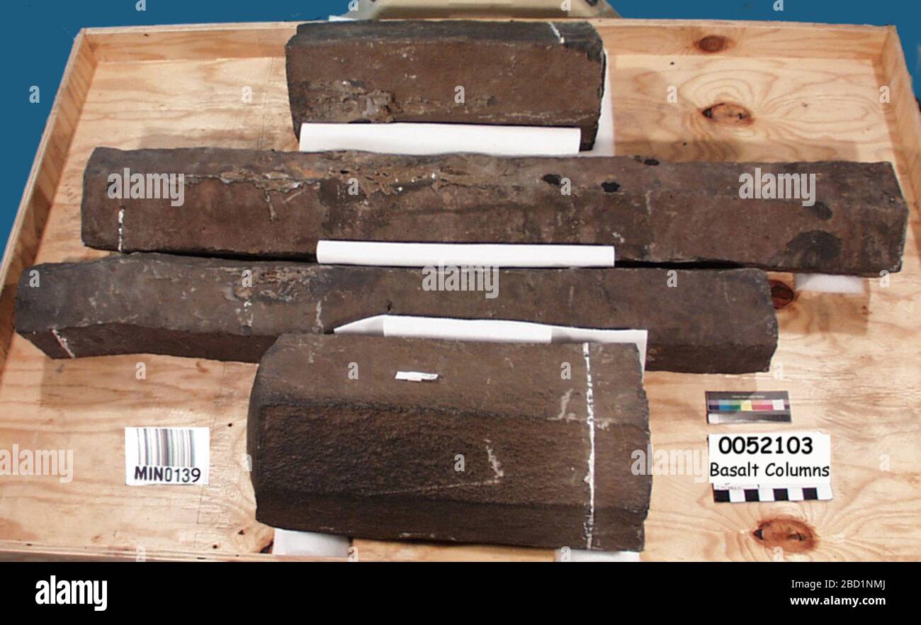 Basalto. 26 ott 20174 basalto Foto Stock