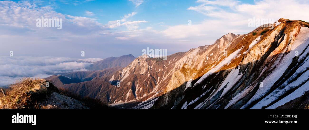 Kengamine Peak sul Monte Daisen Tottori, Giappone. Foto Stock