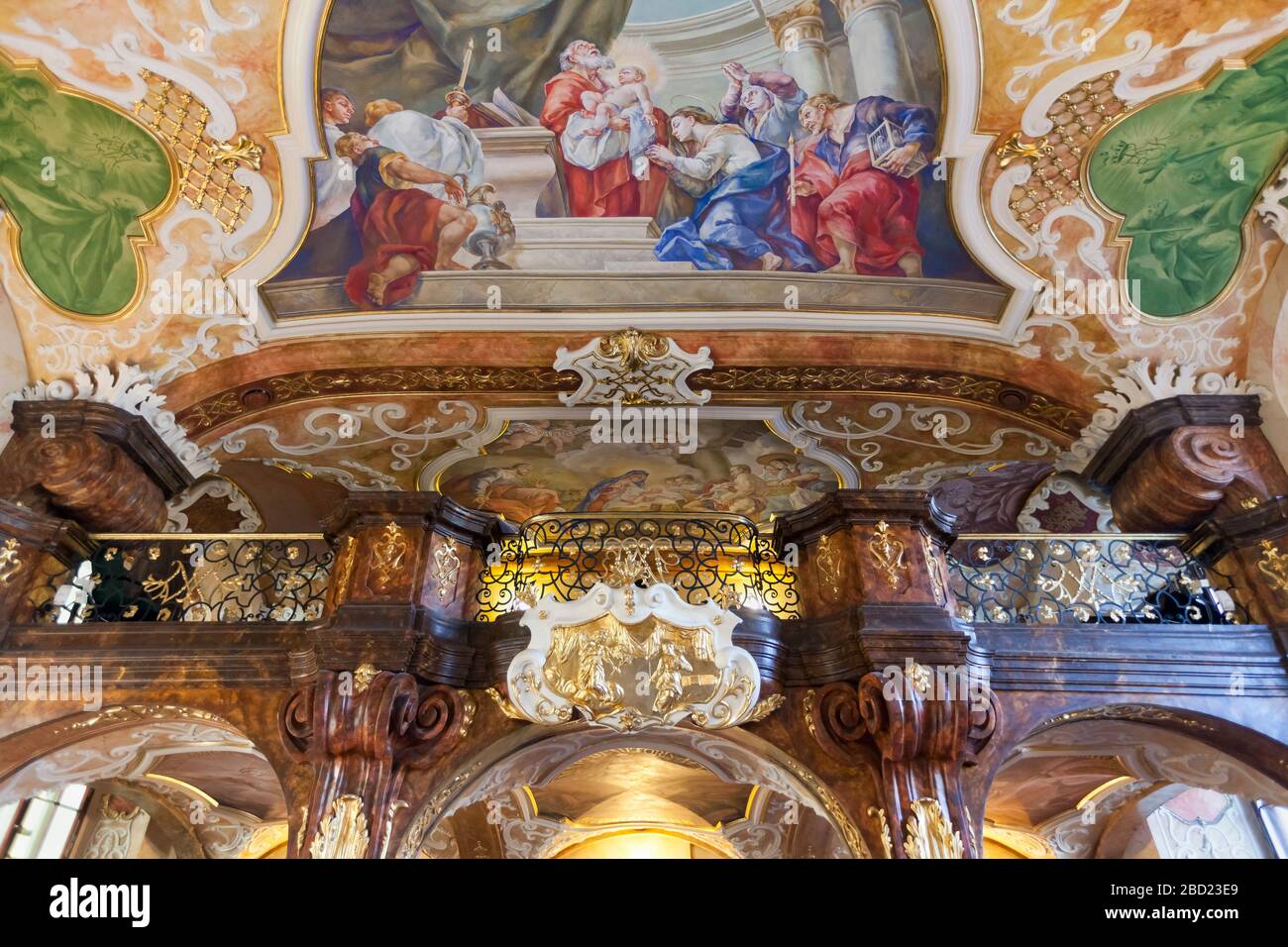 Interno dell'Università di Breslavia, Polonia Foto Stock