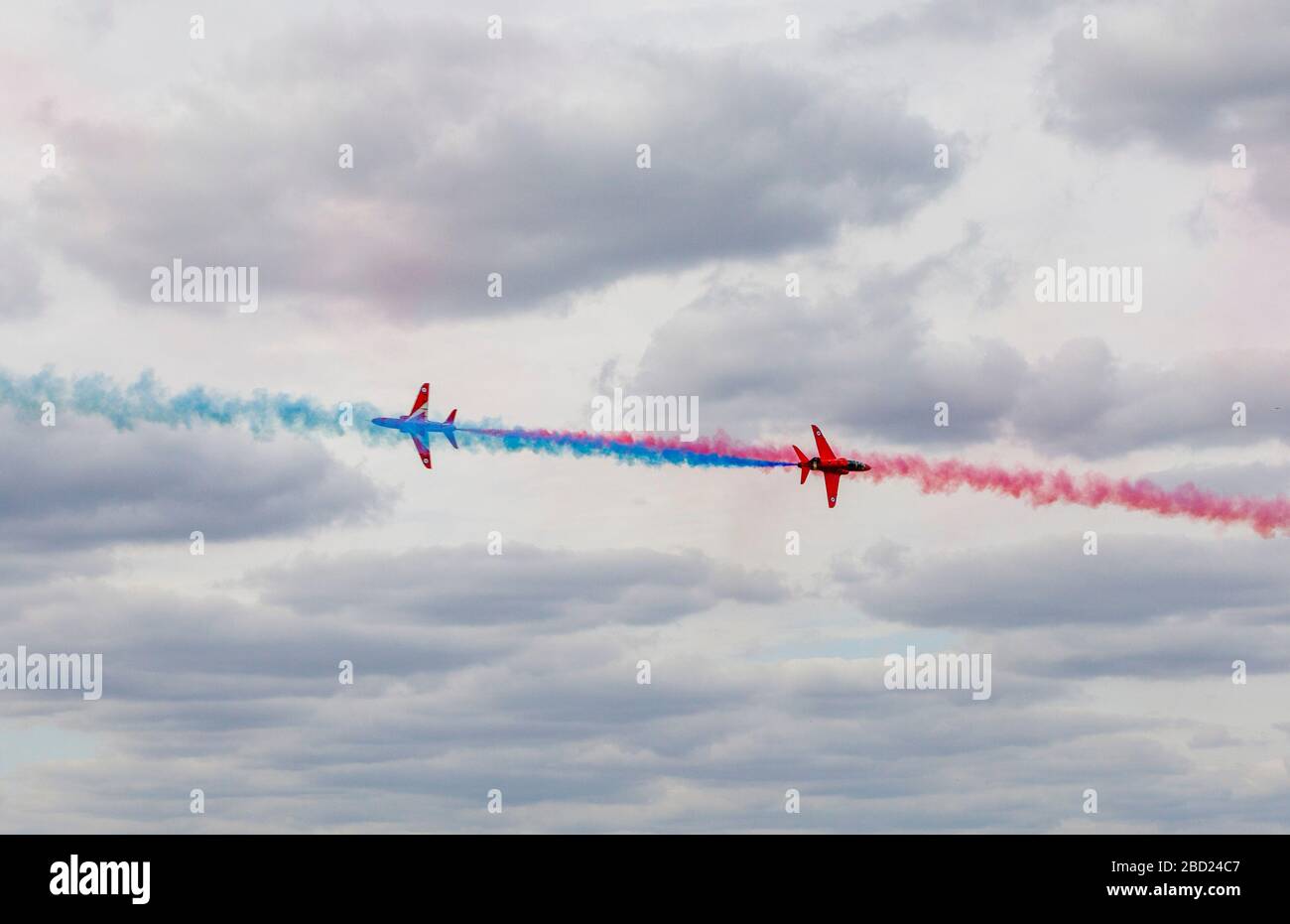 Le frecce rosse battenti a Biggin Hill Airshow di Foto Stock