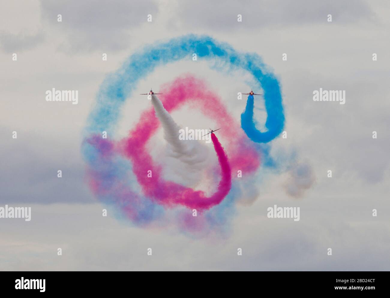 Le frecce rosse battenti a Biggin Hill Airshow di Foto Stock