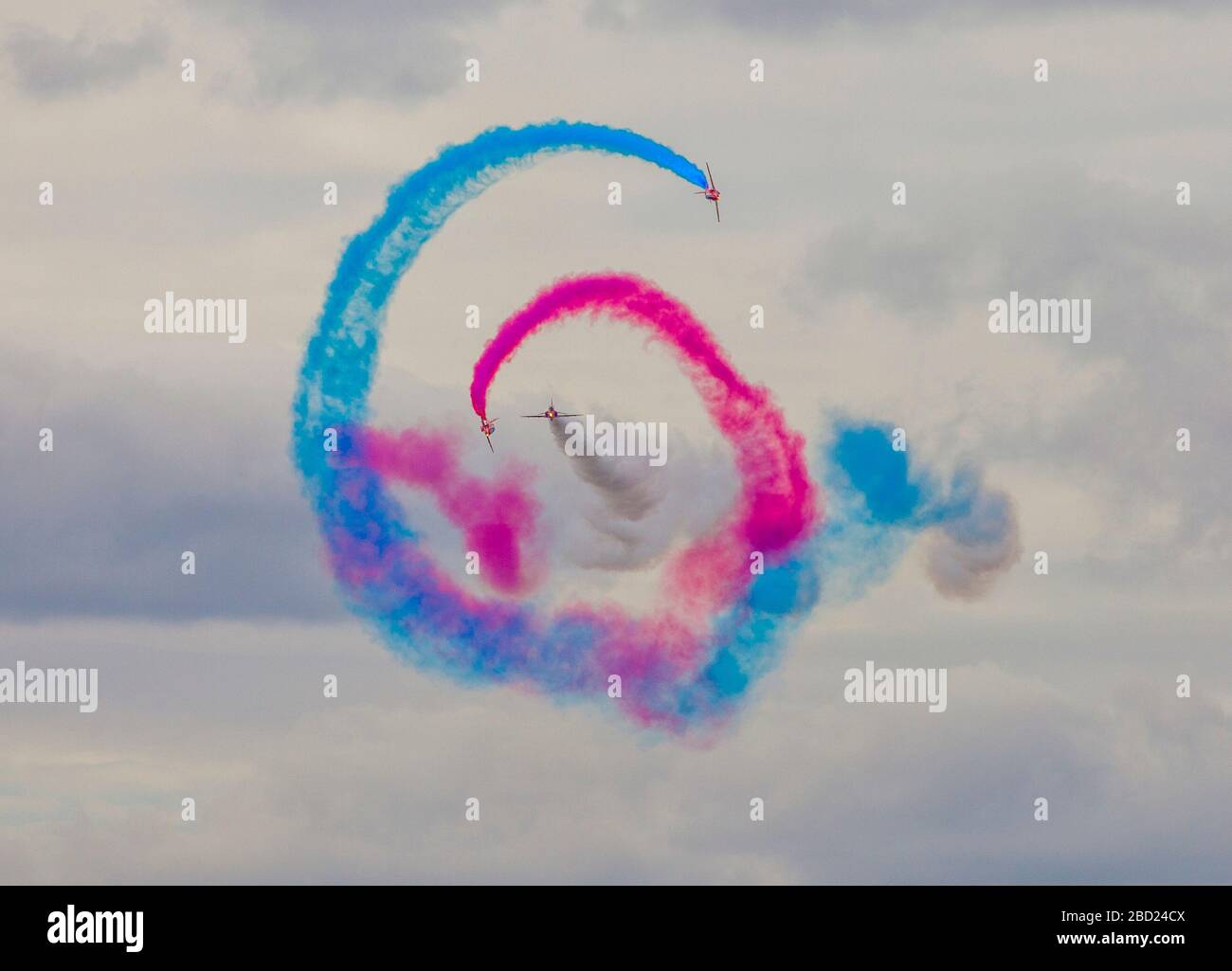 Le frecce rosse battenti a Biggin Hill Airshow di Foto Stock