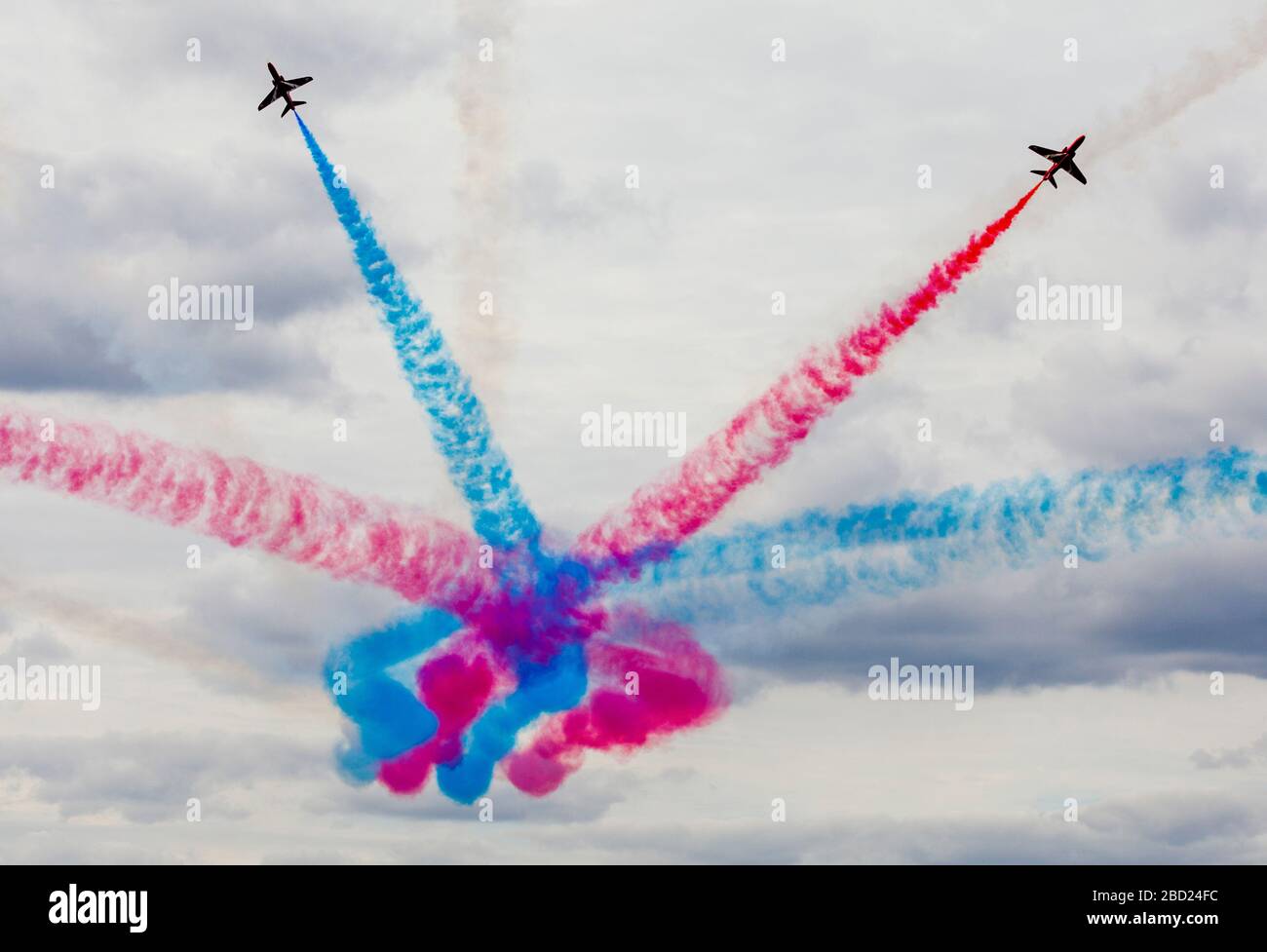Le frecce rosse battenti a Biggin Hill Airshow di Foto Stock