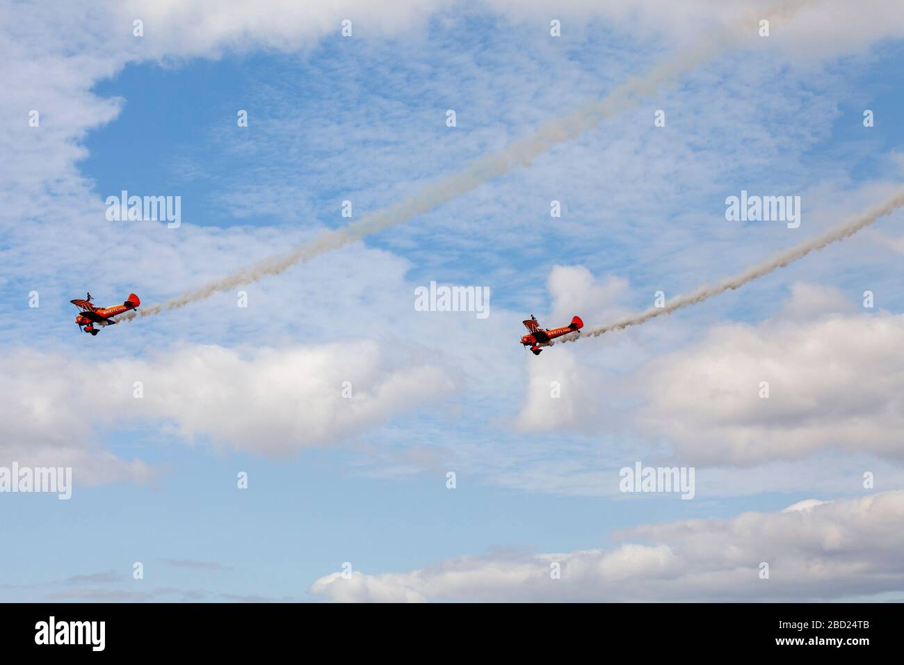 Breitling Wingwalkers Biggin Hill Airshow di Foto Stock
