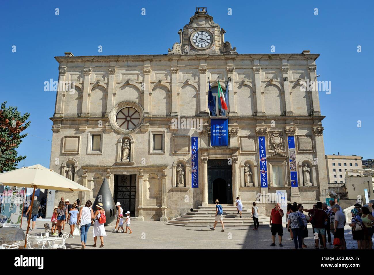 Italia, Basilicata, Matera, Palazzo Lanfranchi, Museo Nazionale d'arte medievale e moderna, Museo Nazionale d'arte medievale e moderna Foto Stock