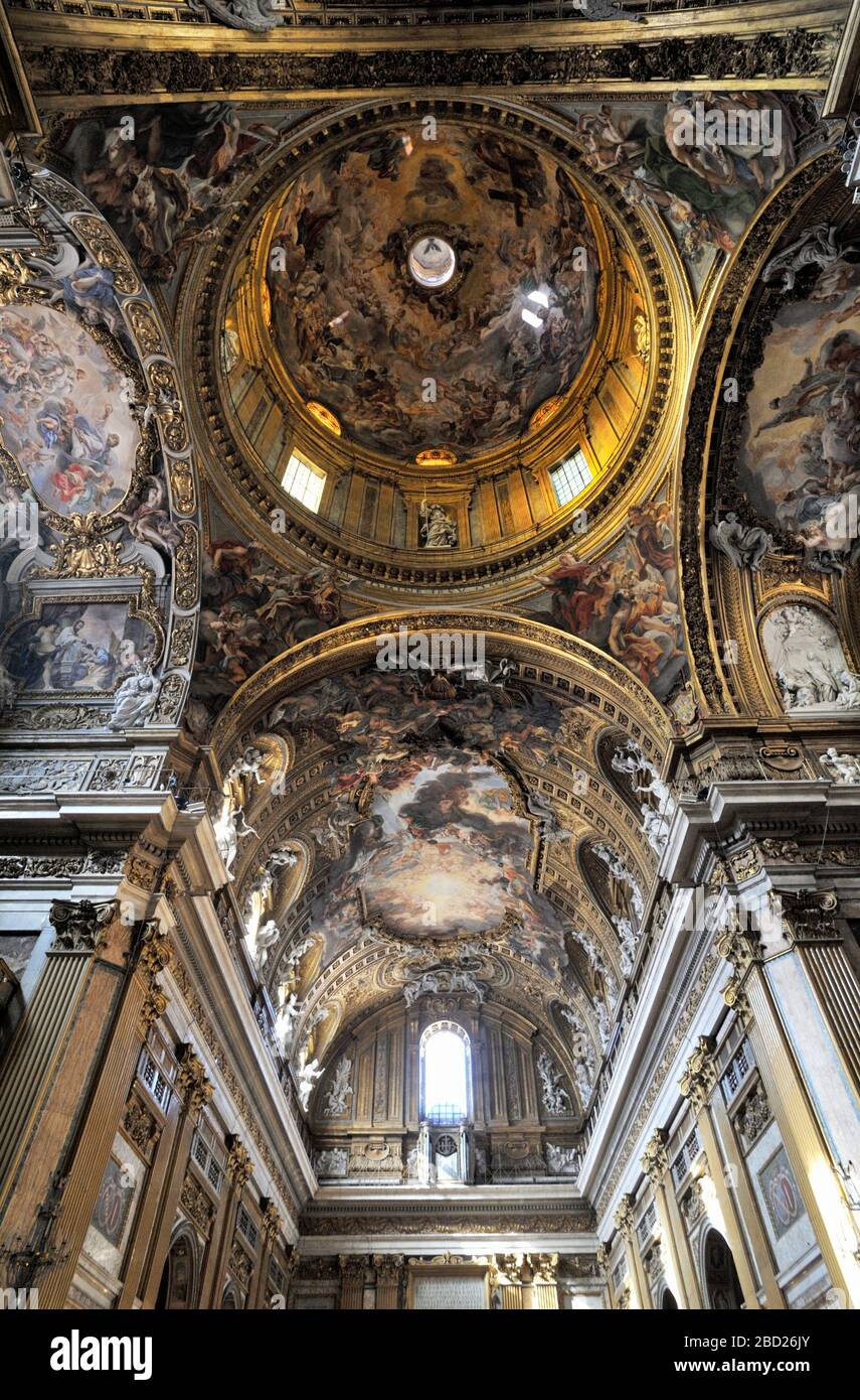 Italia, Roma, Chiesa del Gesù (chiesa di Gesù) interno Foto Stock