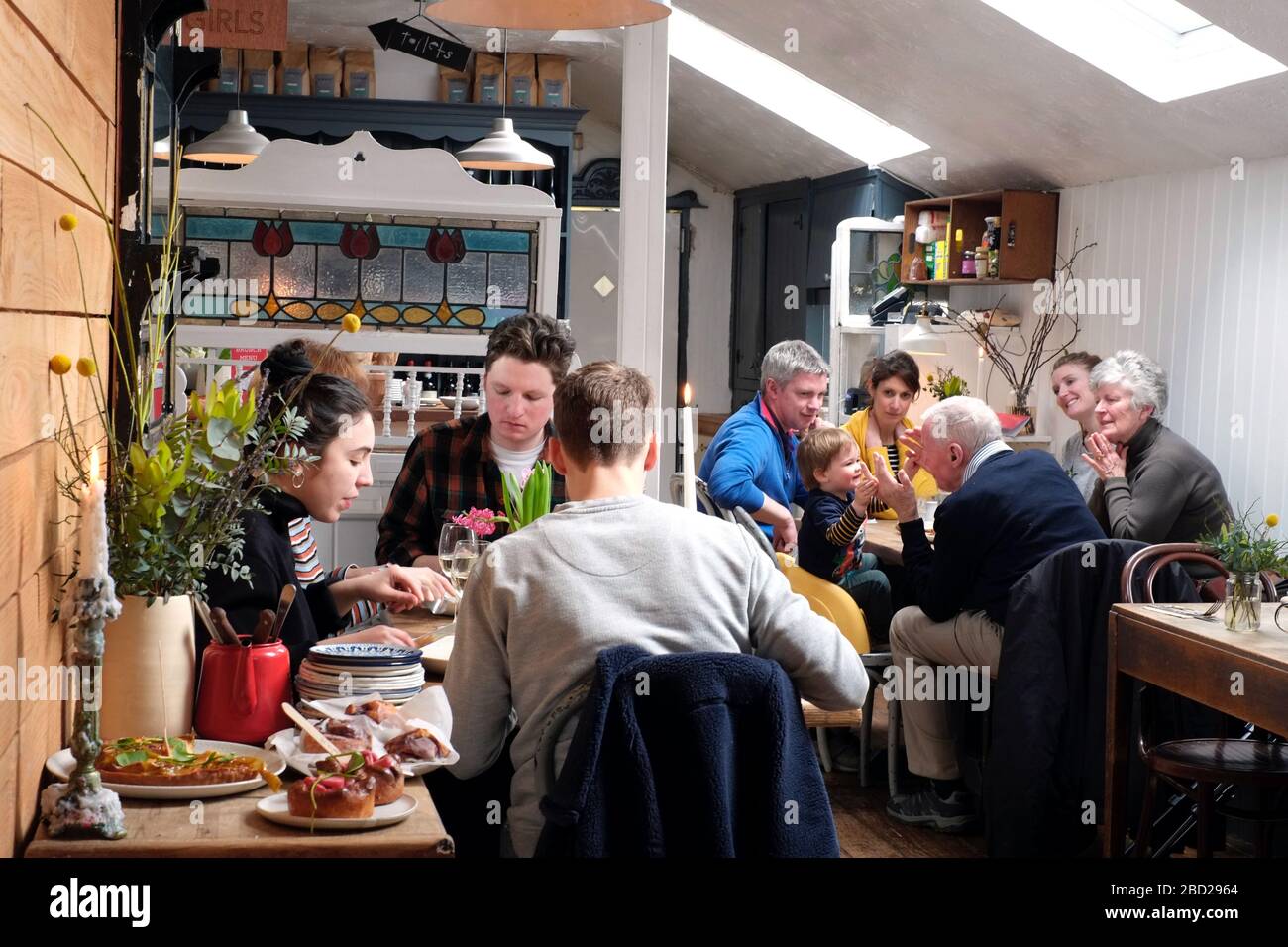 Nimmo's Cafe all'Ard Bia, Galway City, County Galway, Irlanda Foto Stock