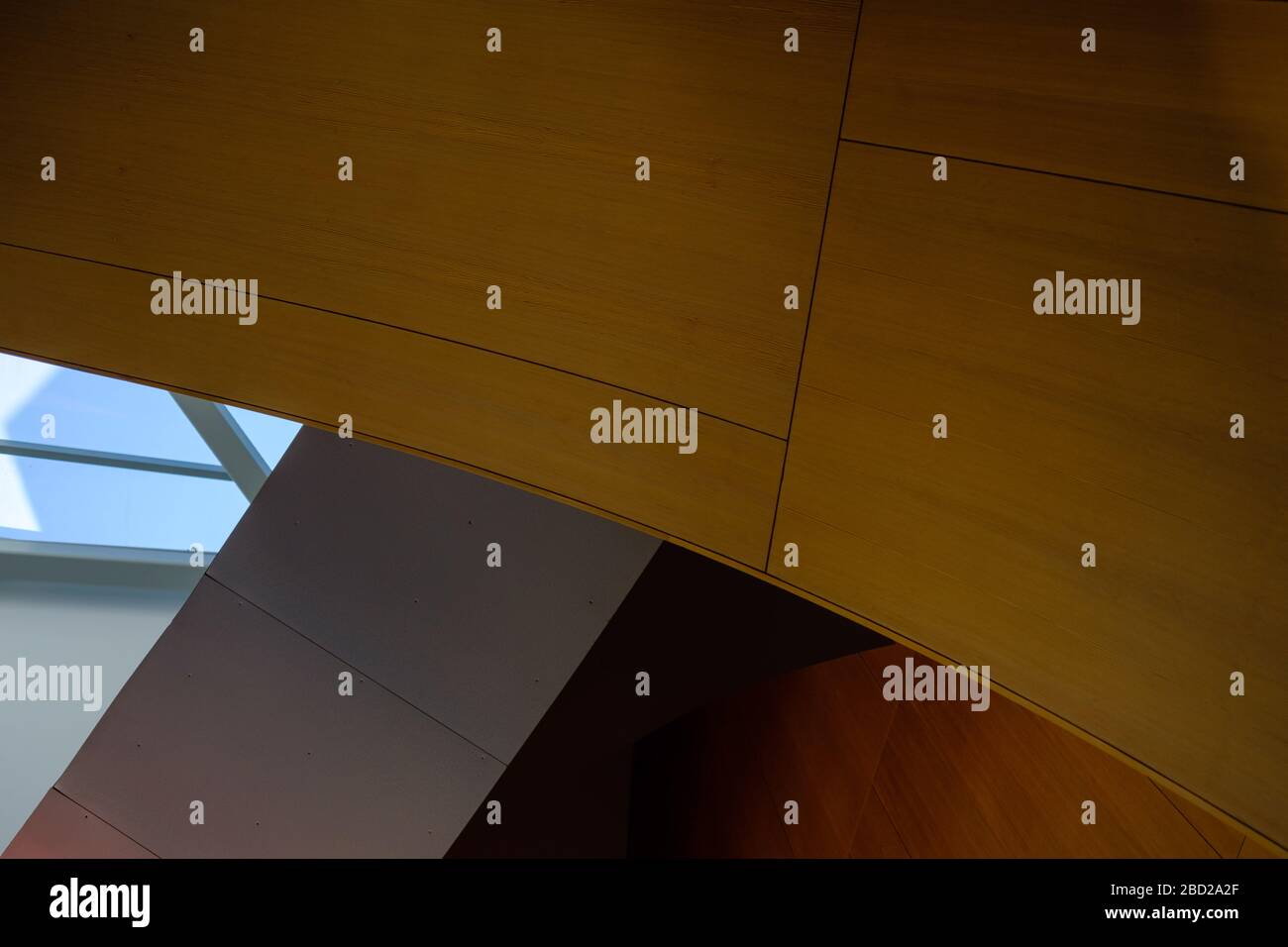 Walt Disney Concert Hall il 03/09/2019 a Los Angeles. La Walt Disney Concert Hall (WDCH) è la sede della Los Angeles Philharmonic. Progettata dall'architetto Frank Gehry, la Walt Disney Concert Hall è un punto di riferimento architettonico riconosciuto a livello internazionale. Immagine di Julie Edwards Foto Stock