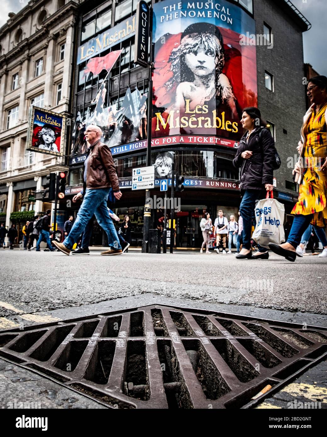 LONDON- il teatro Les Miserables, uno spettacolo di lunga durata famoso in tutto il mondo nel West End di Londra Foto Stock