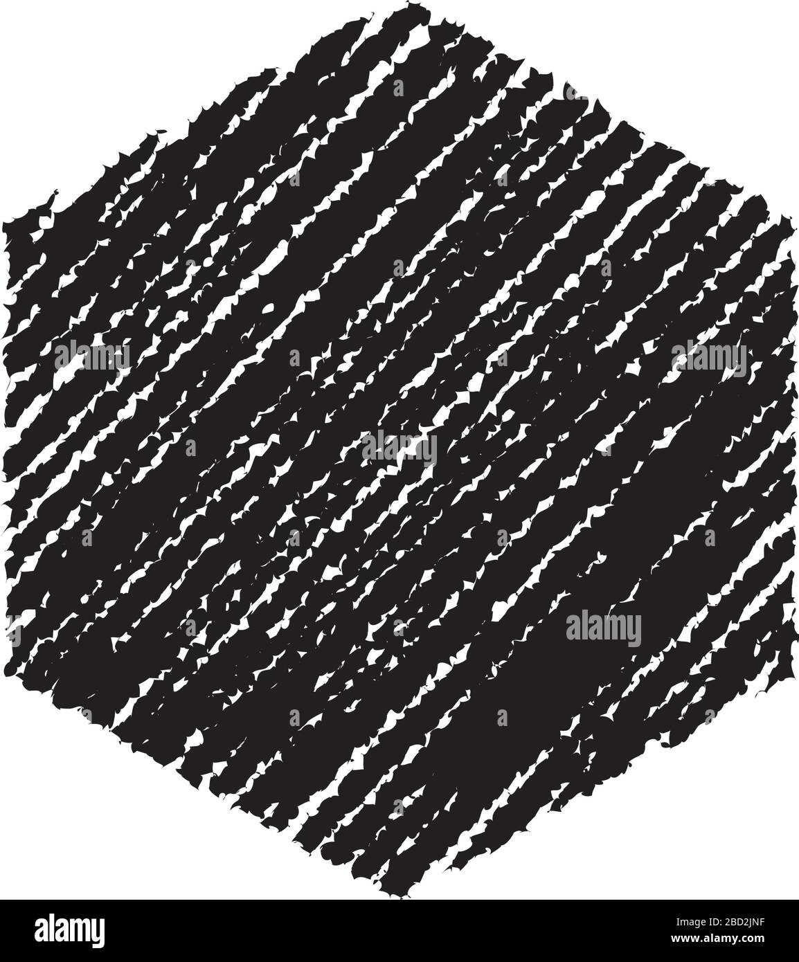 forma di gocciolamento del gesso (esagonale) Illustrazione Vettoriale