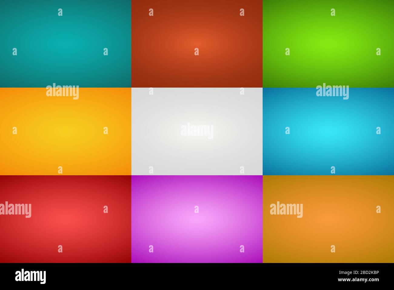 Set di colori diversi sfumatura. Design per sfondo, banner Illustrazione Vettoriale