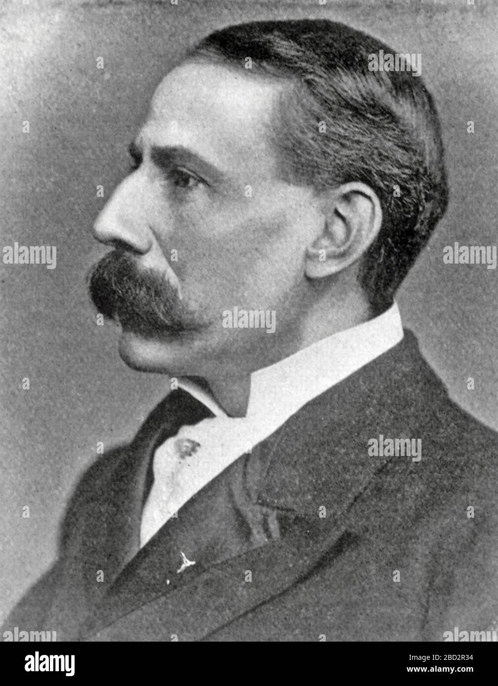 EDWARD ELGAR (1857-1934) compositore inglese circa 1890 Foto Stock