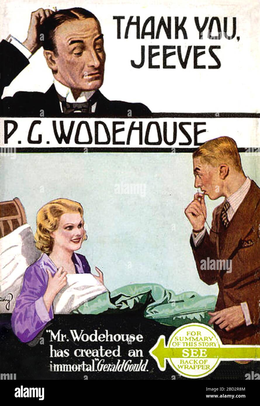 GRAZIE, JEEVES UN romanzo comico del 1934 di P. G. Wodehouse Foto Stock