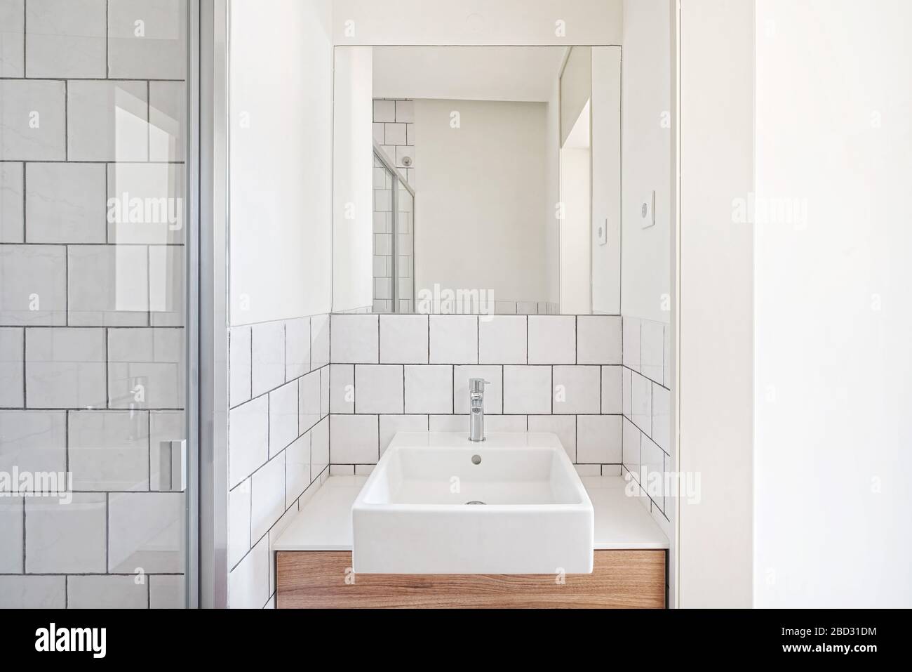 Interni domestici, bagno moderno. Foto Stock