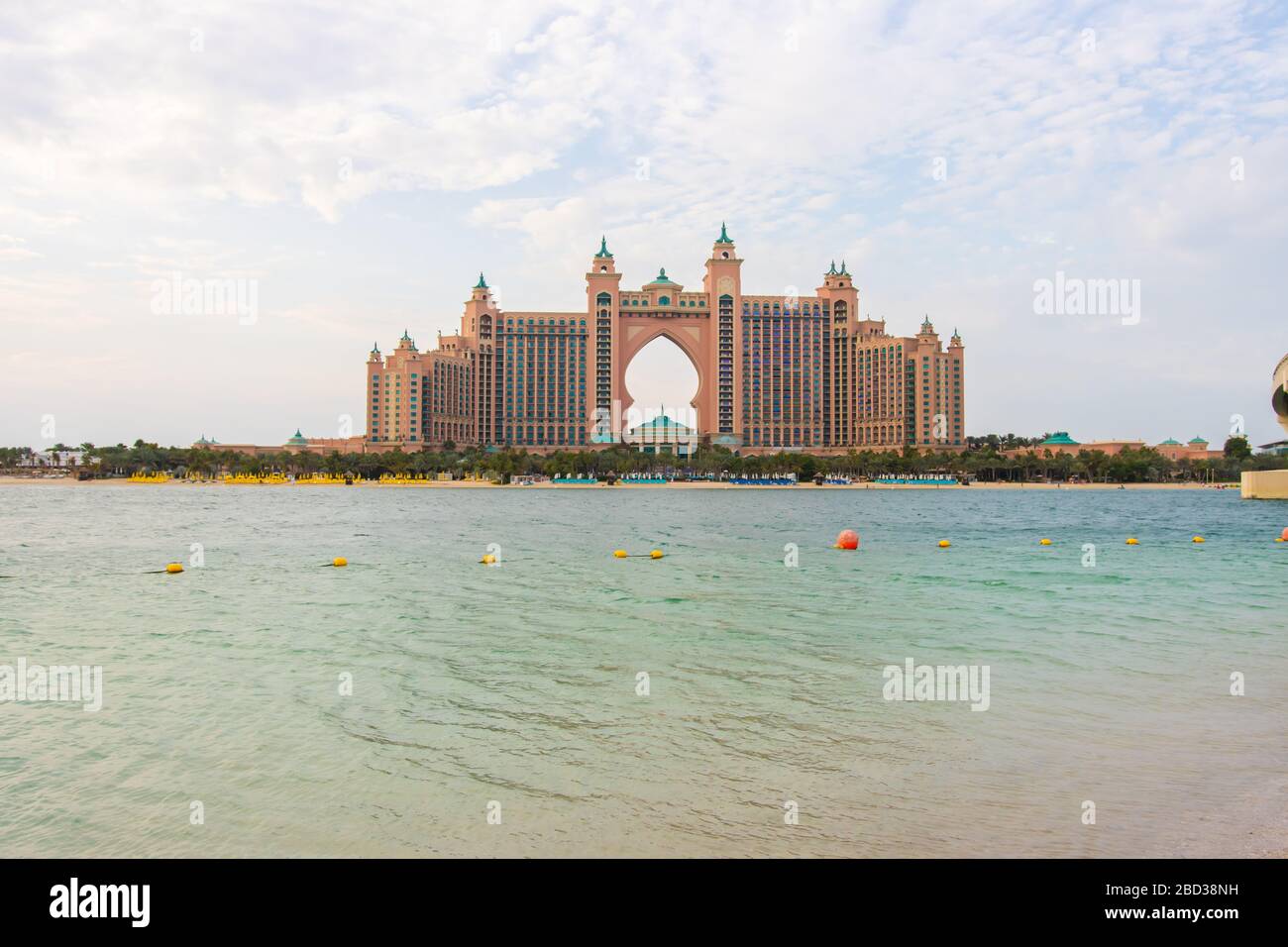 Dubai, Emirati Arabi Uniti - 14 dicembre 2019: Lussuoso hotel Atlantis a Dubai. Foto Stock