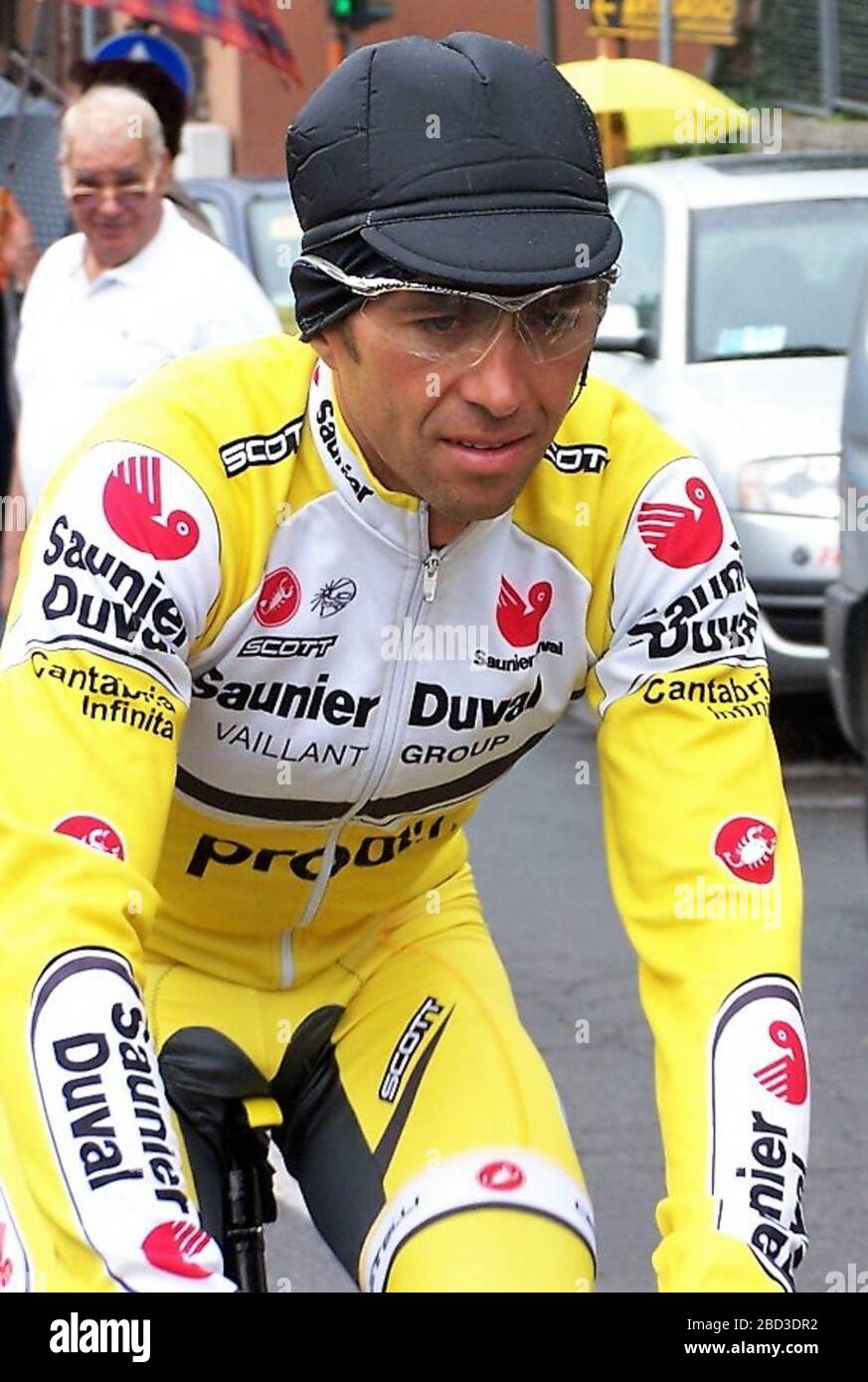 Gilberto Simoni di Saunier Duval - Prodir durante il Tour D'italie,Canté - Bergamo 192 km il 26 maggio 2007 a Canté- Foto Laurent Lairys / DPPI Foto Stock
