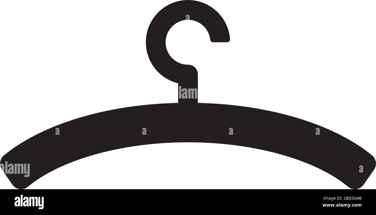 appendiabiti, icona abiti Illustrazione Vettoriale