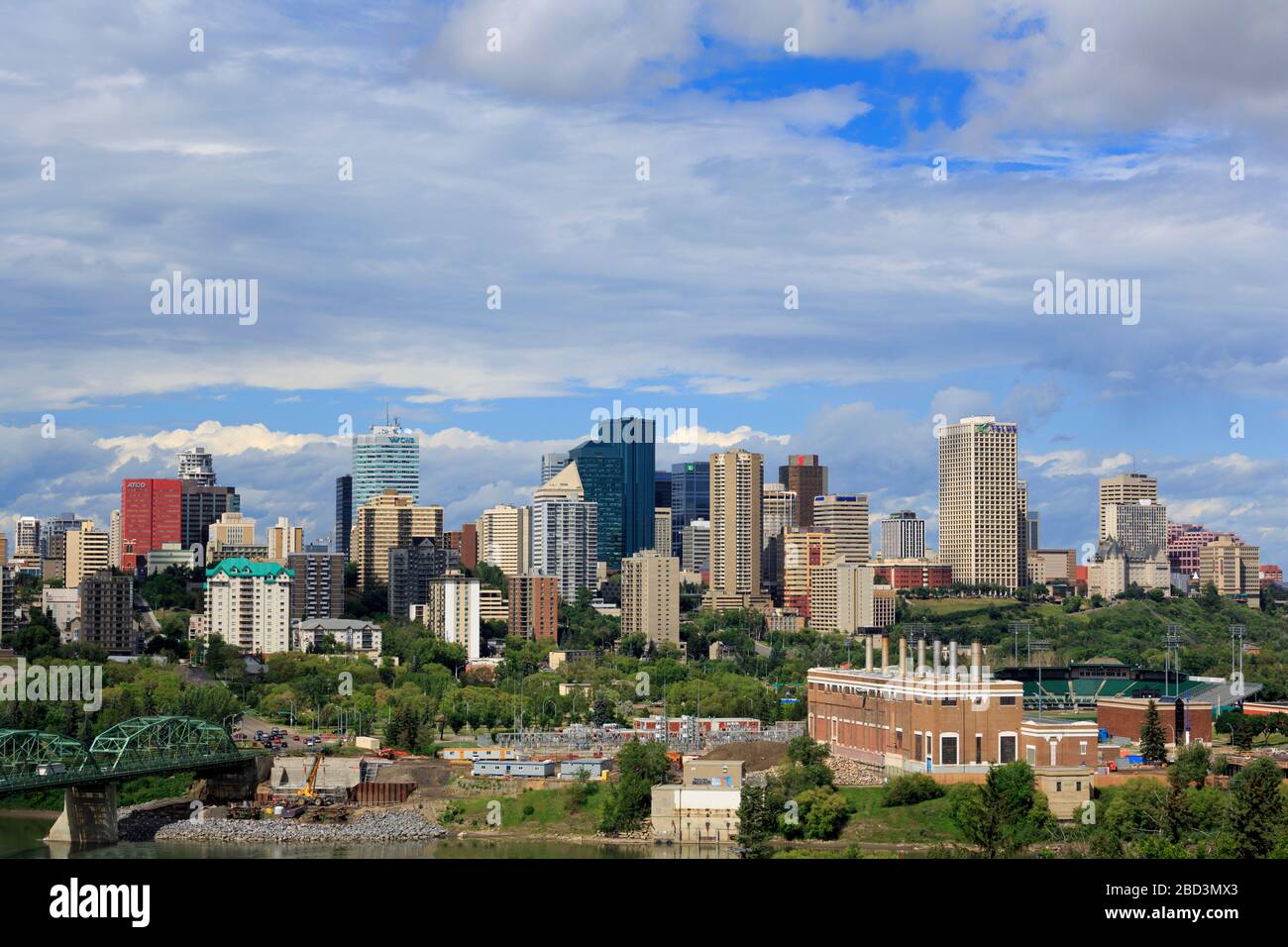 Edmonton skyline, Alberta, Canada Foto Stock