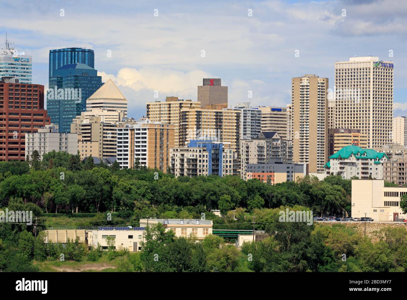 Edmonton skyline, Alberta, Canada Foto Stock