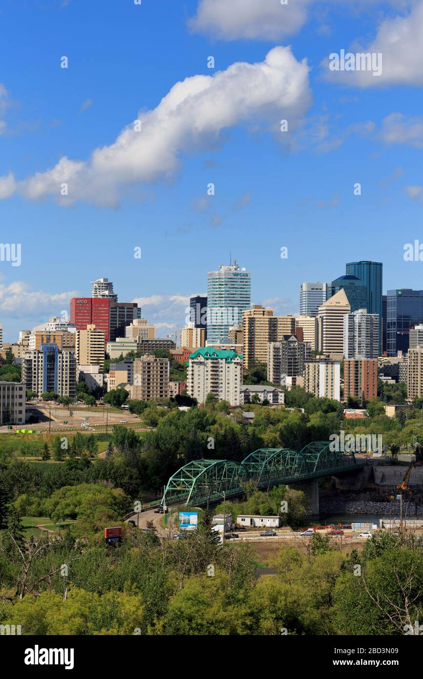 Edmonton skyline, Alberta, Canada Foto Stock